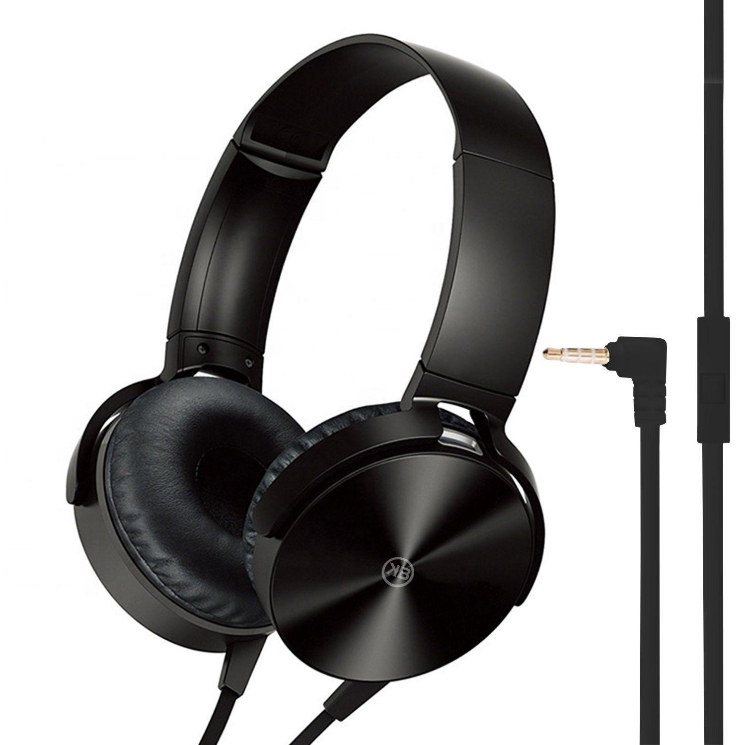 Audifonos Headband Extra Bass Con Cable Y Microfono Kbod I15 Colores-0
