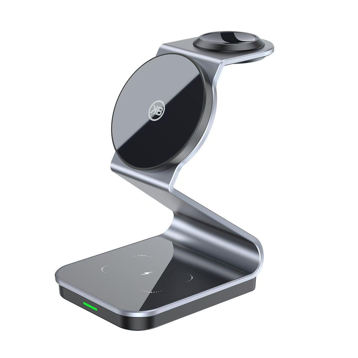 Base Soporte Inal mbrico de Carga Magn tica 3 en 1 Kbod W12-2