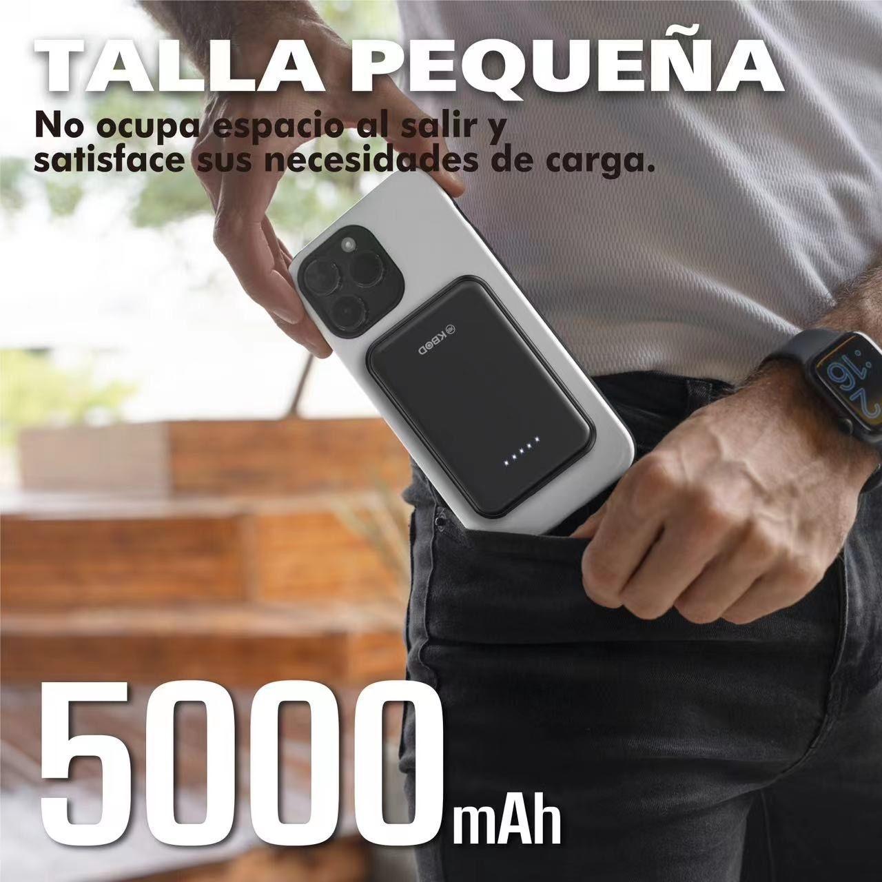 Bateria Inalambrica Power Bank Magnetica 5000 mAh Kbod PW09-2
