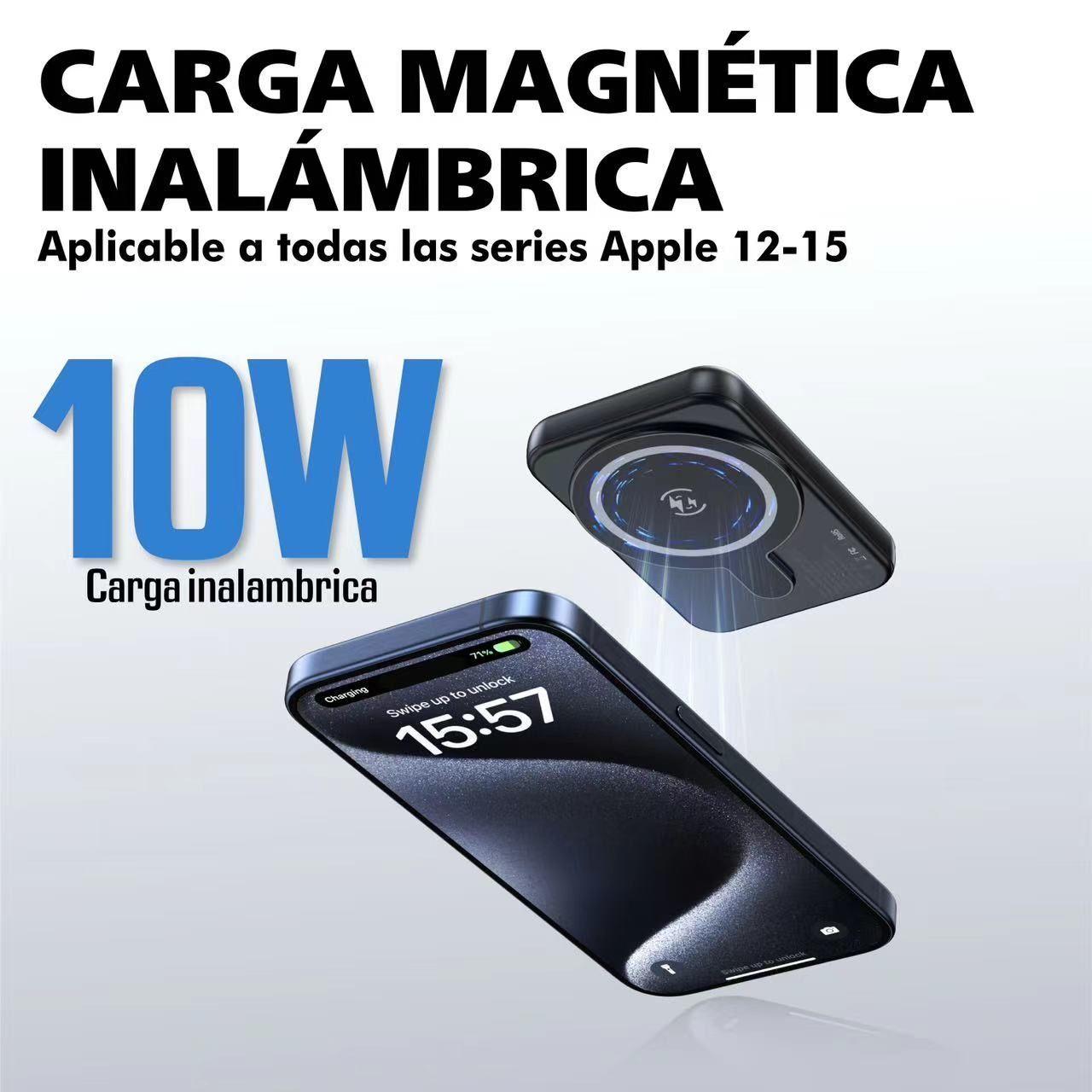 Bateria Inalambrica Power Bank Magnetica 5000 mAh Kbod PW09-5