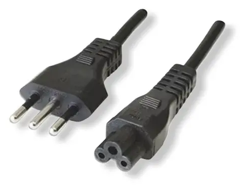 Cable Fuente de Poder Tipo Tr bol Para PC Cargador 1 5mt Color Negro-3