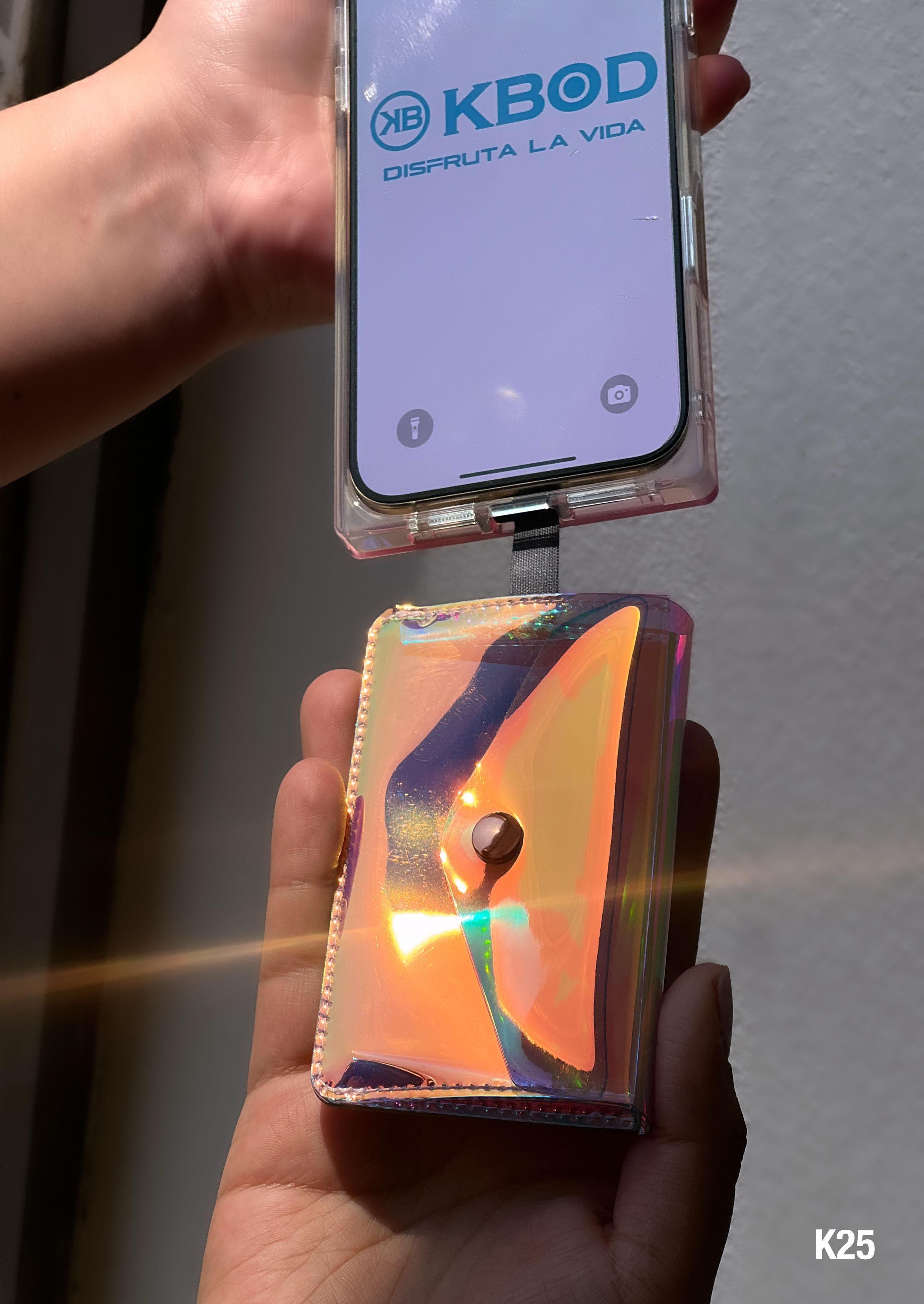 Tarjetero Wallet Magnetica Para iPhone Con Sujetador Tornasol KBOD K25-4