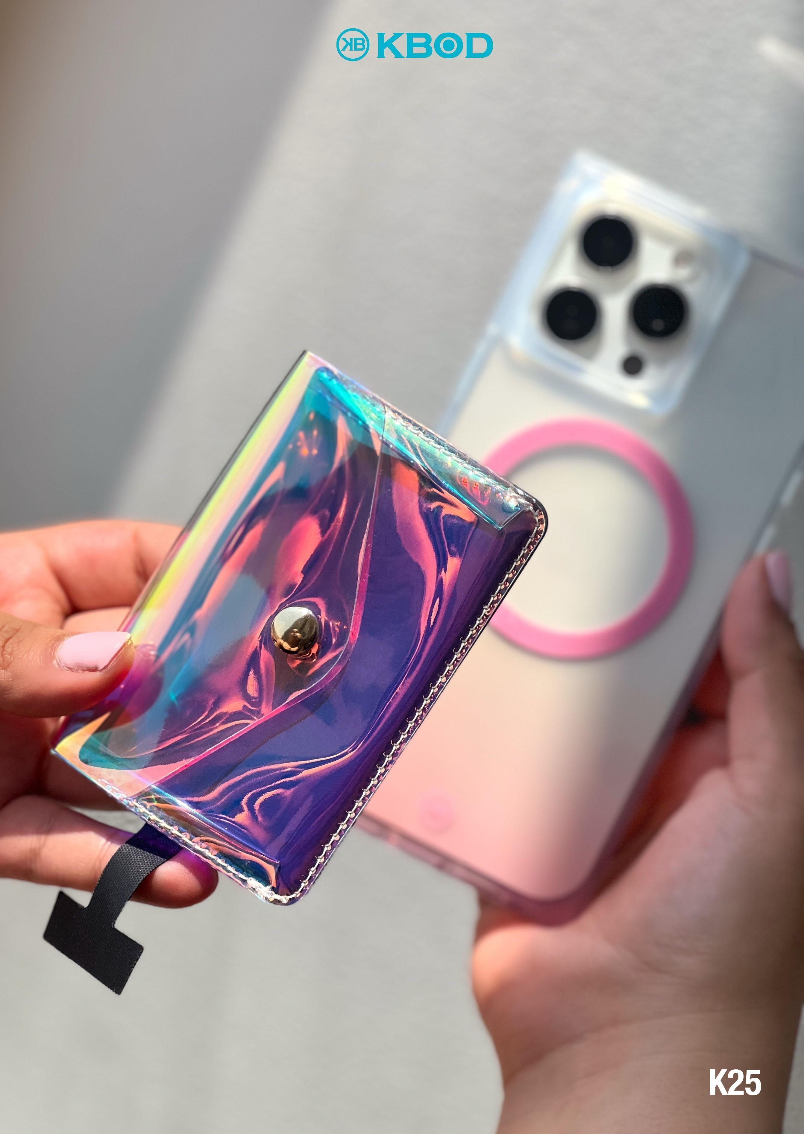 Tarjetero Wallet Magnetica Para iPhone Con Sujetador Tornasol KBOD K25-5