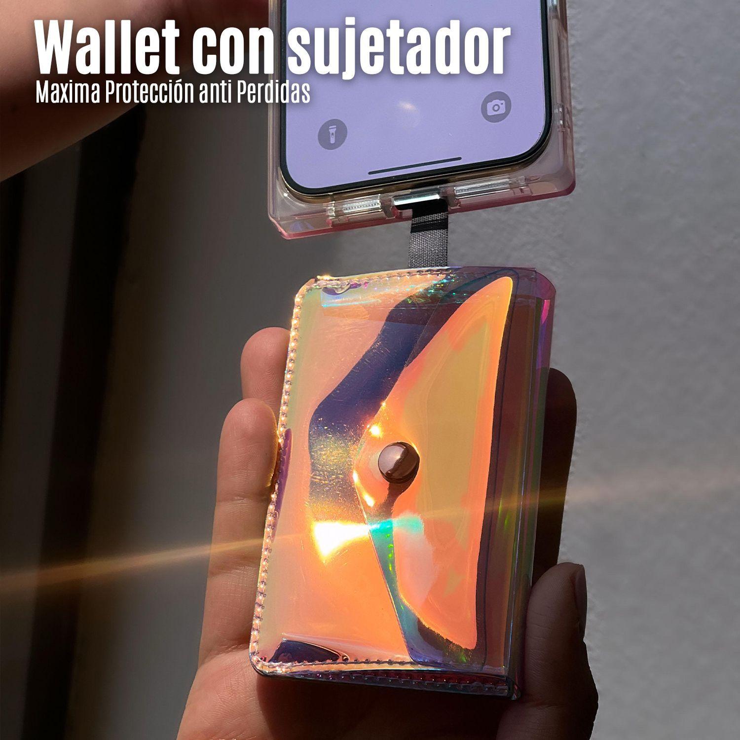 Tarjetero Wallet Magnetica Para iPhone Con Sujetador Tornasol KBOD K25-5