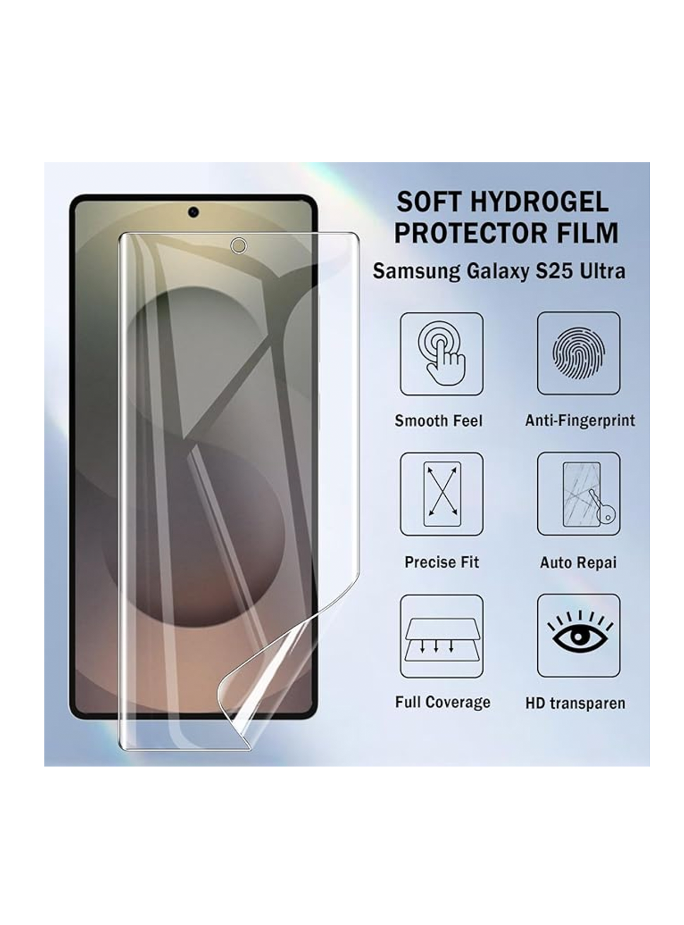 Mica Hidrogel Clear Compatible Con Samsung S25 Ultra-2