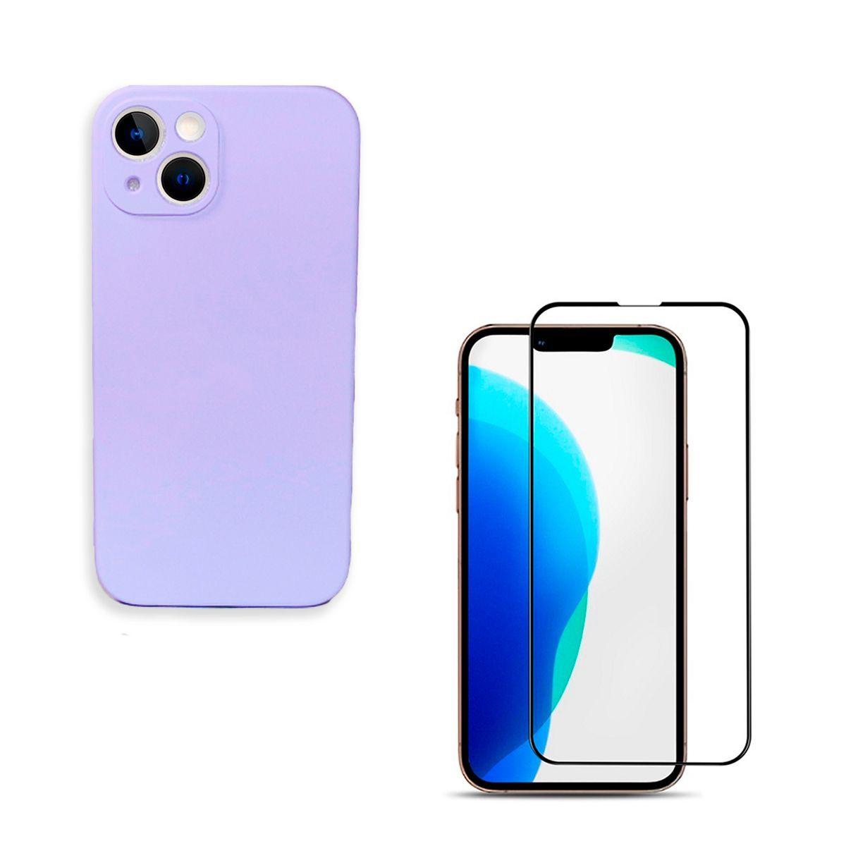 Carcasa + Lamina Para iPhone 13 Mini Color Lila-0