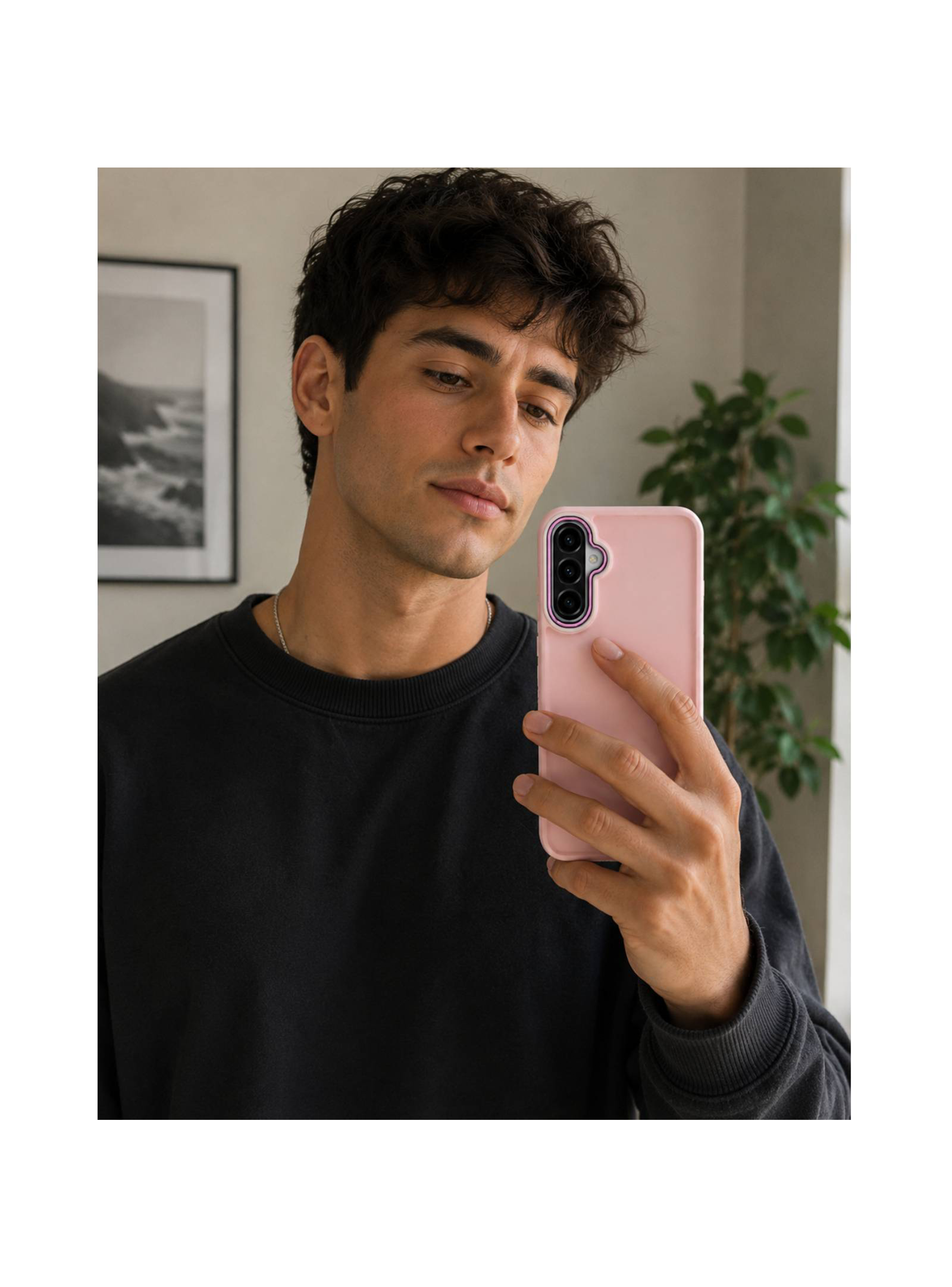 Carcasa Matte Compatible Con Samsung A17 Morado-3