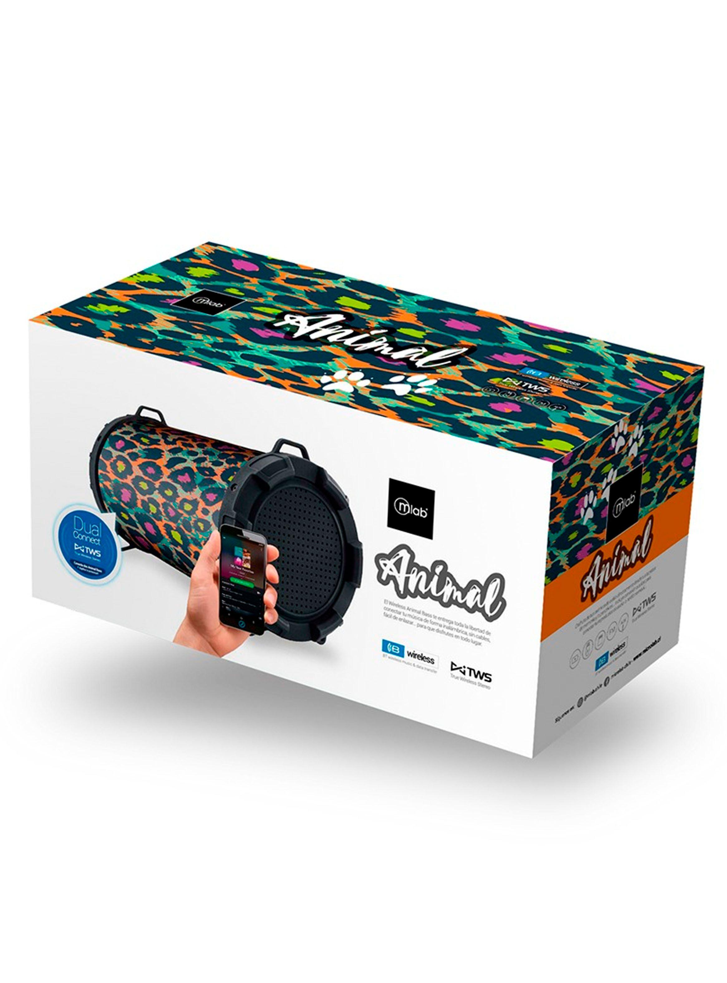 Parlante bazuca Inalámbrico Bluetooth Am Fm  AnimalPrint-1