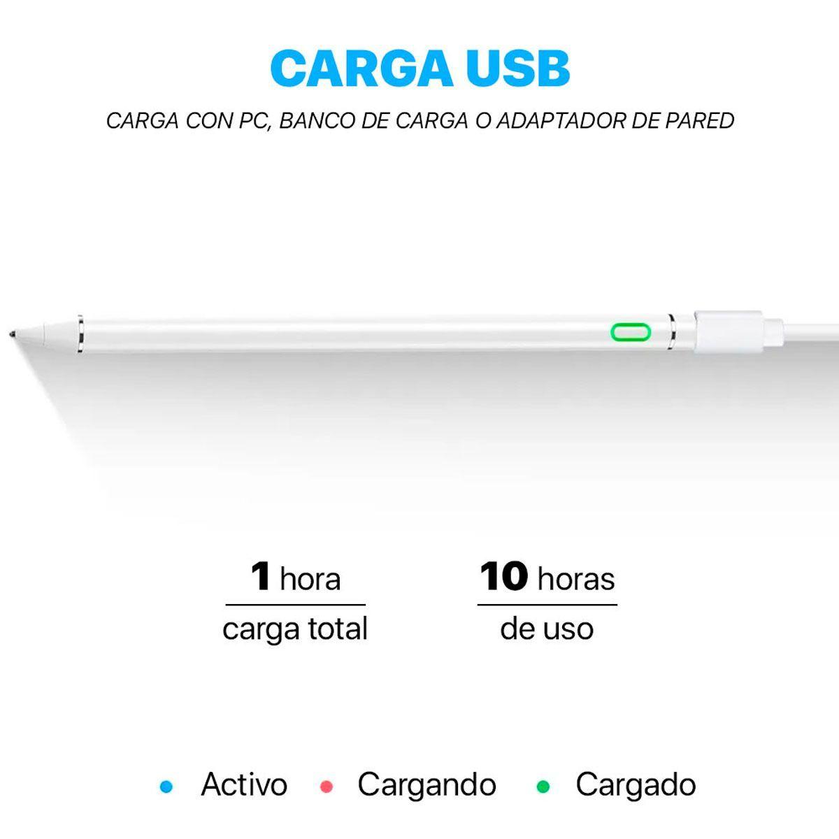 Lápiz Táctil Touch Para Tablet / Celular Todos Los Modelos Blanco-2