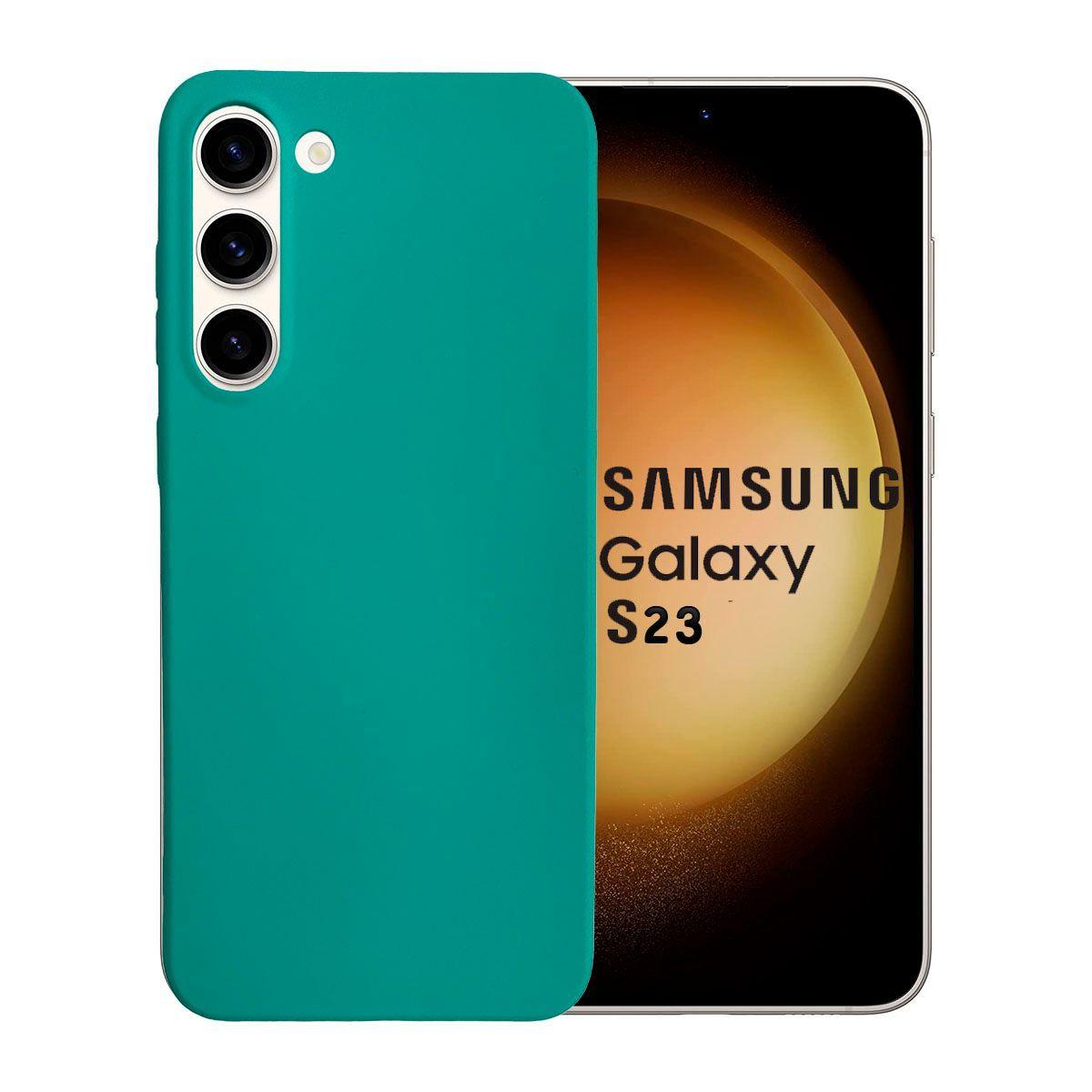 Carcasa Para Samsung S23 Goma Turquesa-0