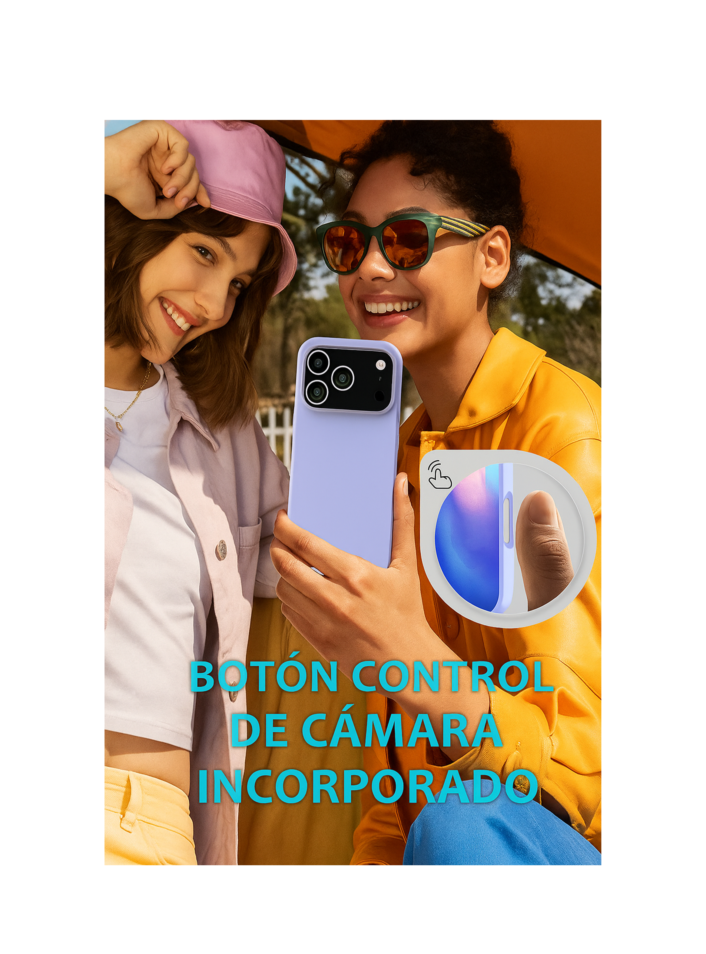 Carcasa Funda Para IPhone 17 Pro Goma Colores-3