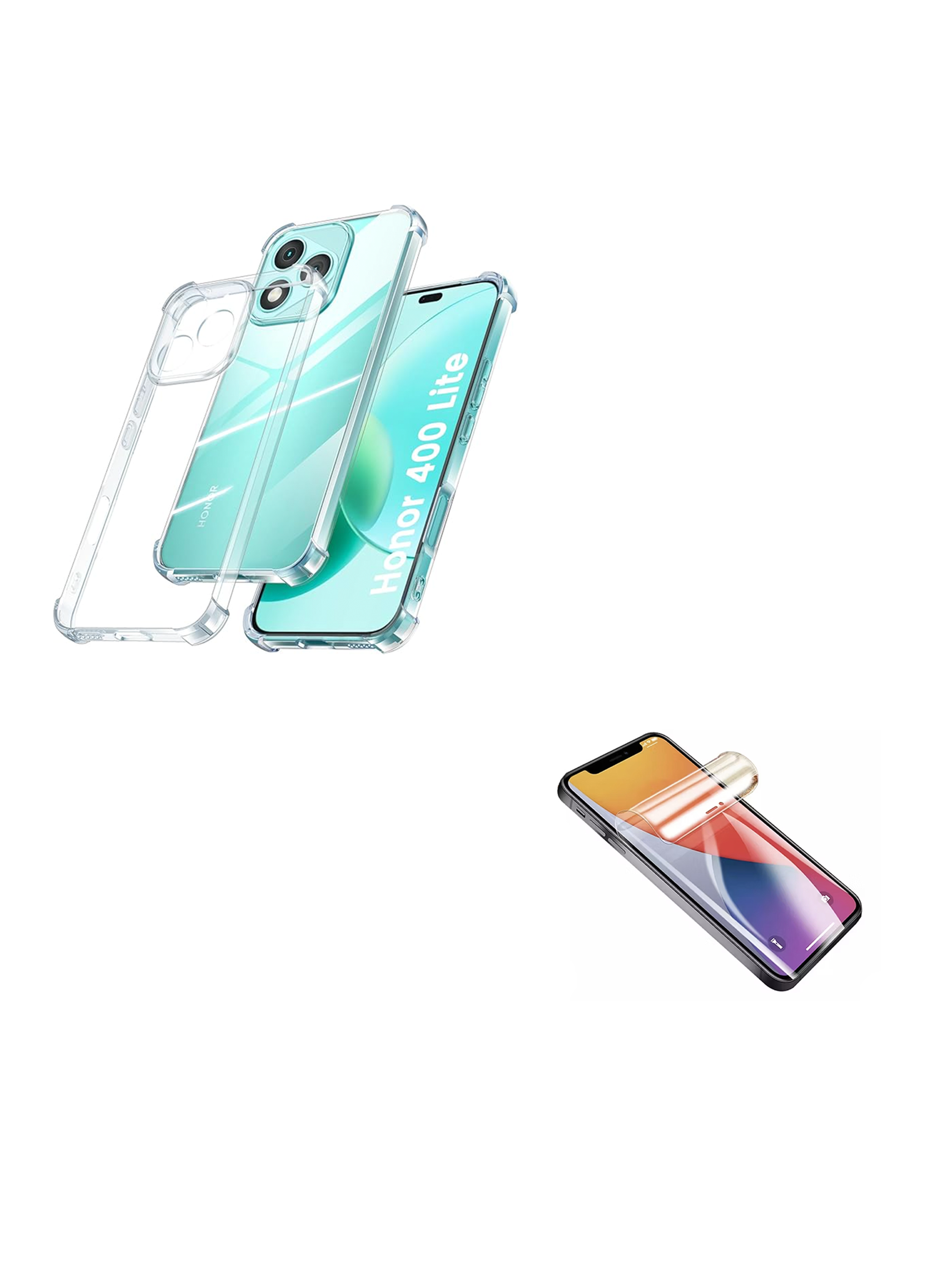 Carcasa Transparente Lamina Clear  Para Honor 400 Lite 5G-3