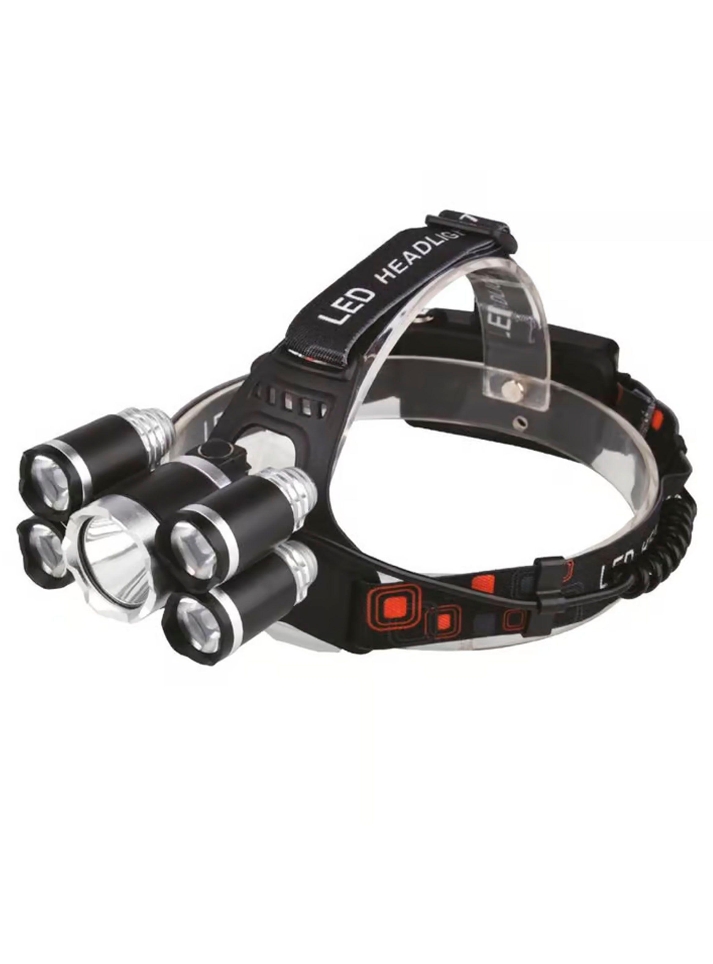 Linterna LED Para Cabeza Formato Cintillo 5 Luces Recargable-0