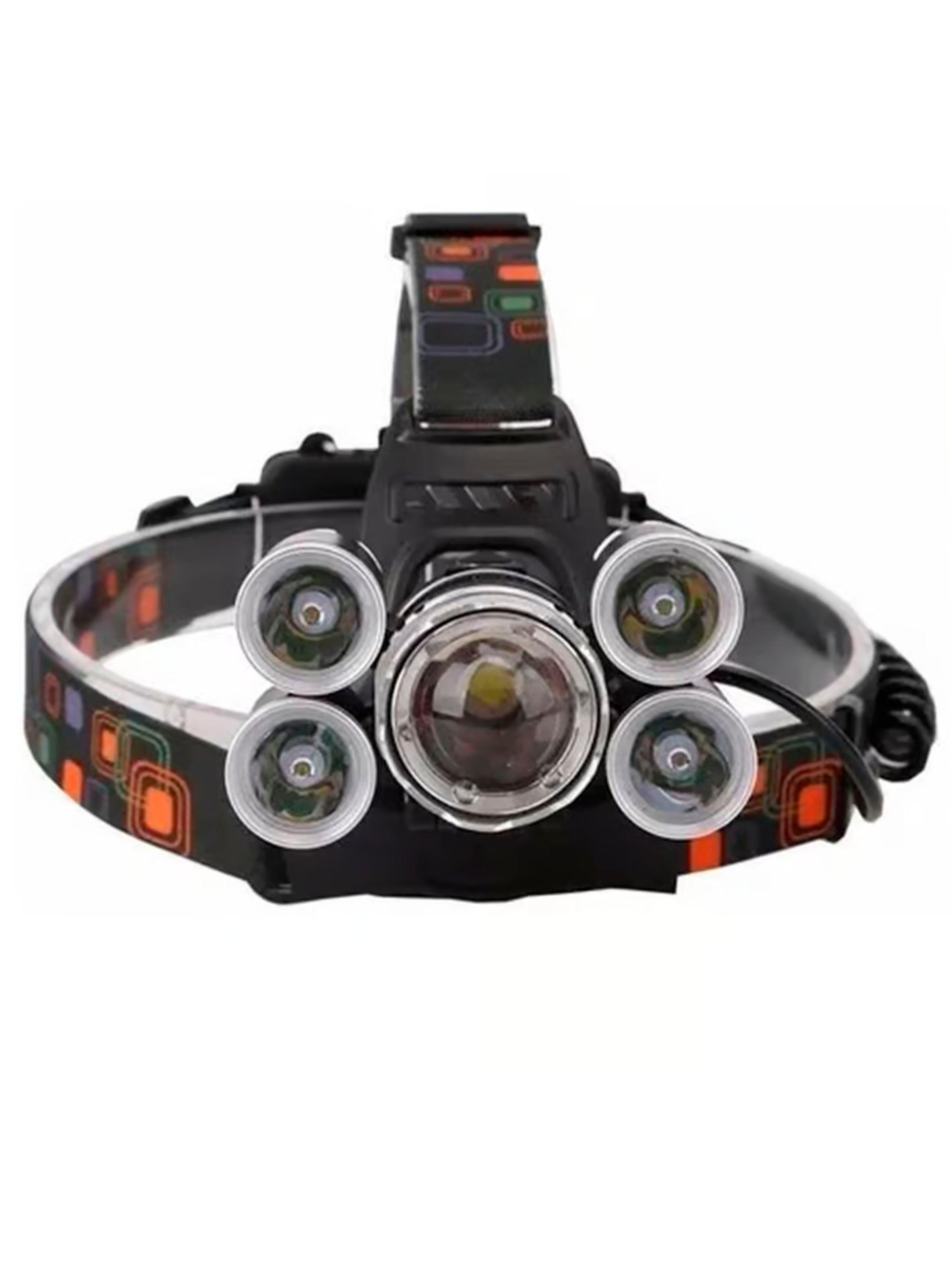 Linterna LED Para Cabeza Formato Cintillo 5 Luces Recargable-1