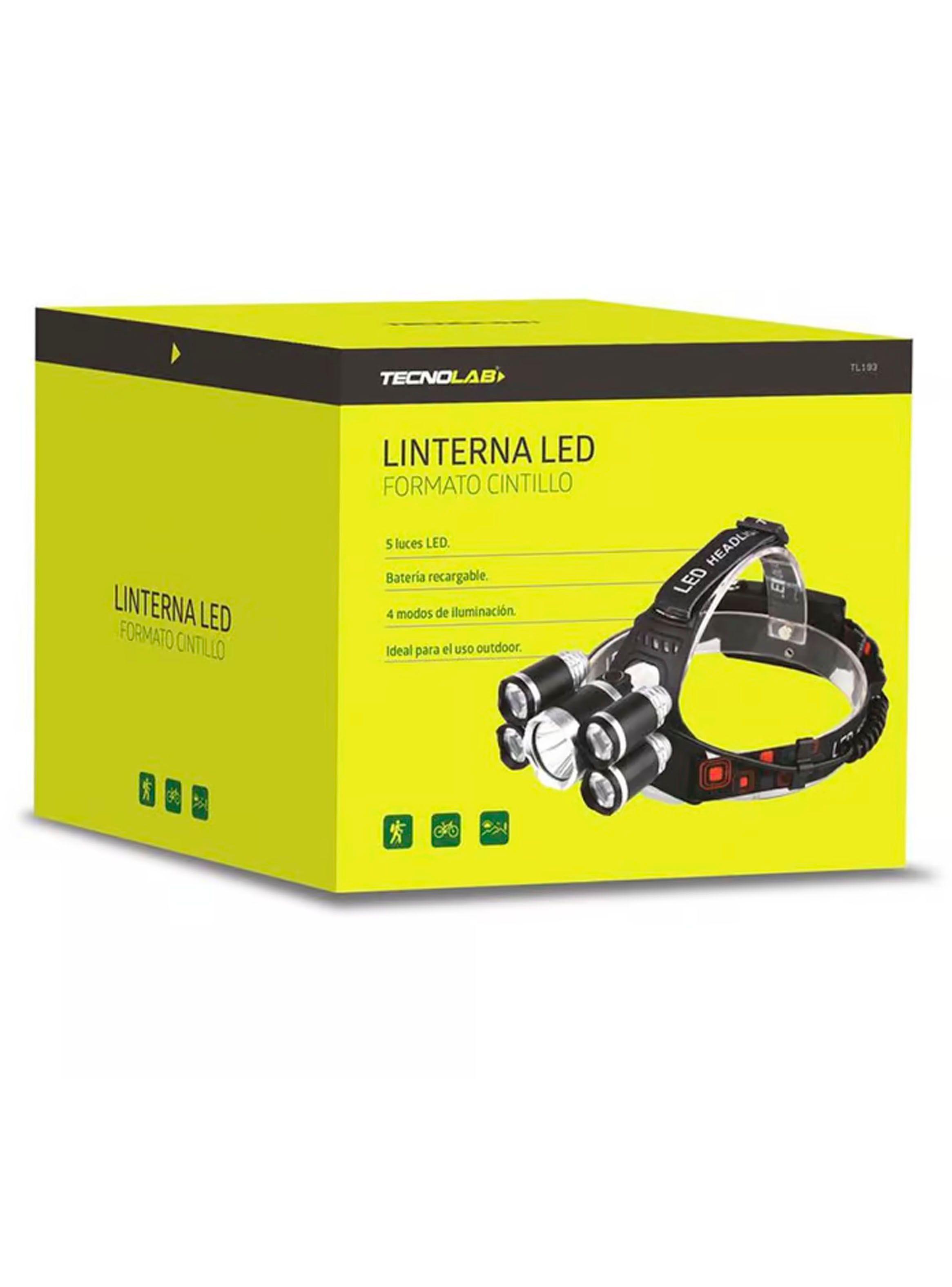 Linterna LED Para Cabeza Formato Cintillo 5 Luces Recargable-3
