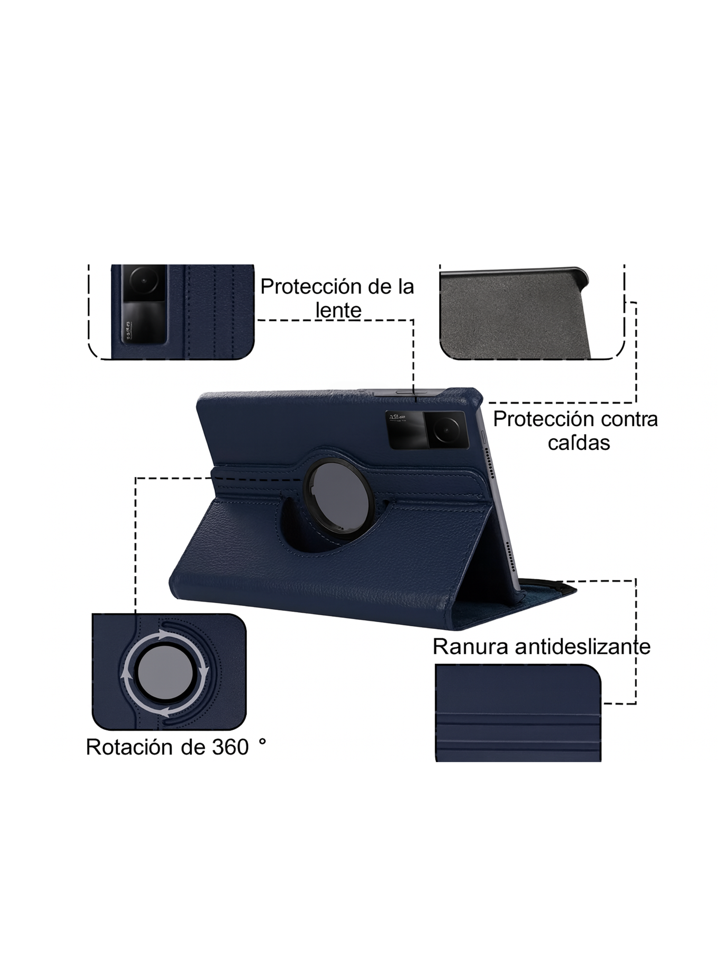 Funda Giratoria 360 Para Tab Lenovo M11 Lami Hidrogel Matte-4