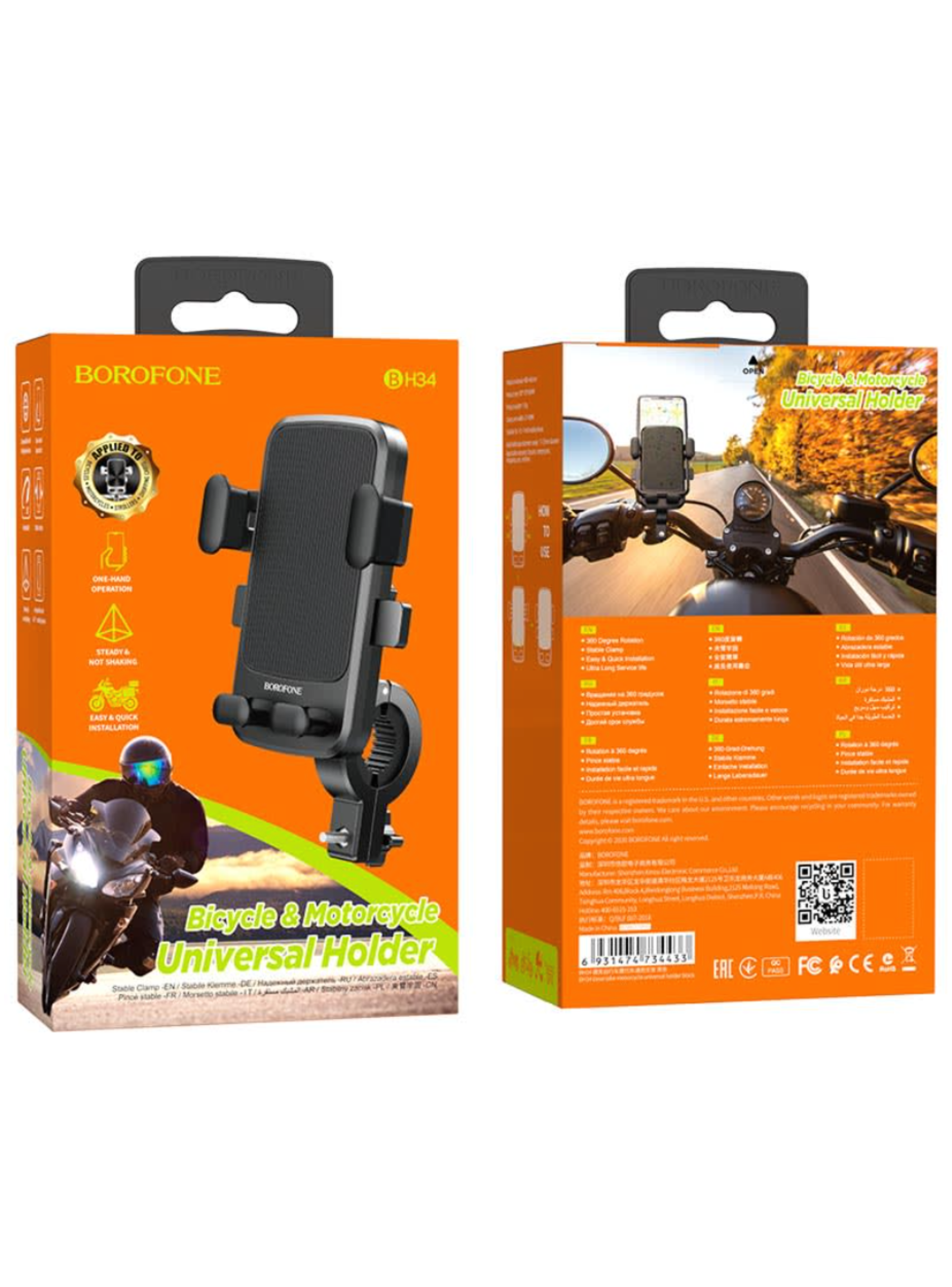 Soporte Para Bici-Moto Borofone BH34 Con Sujetadores-4