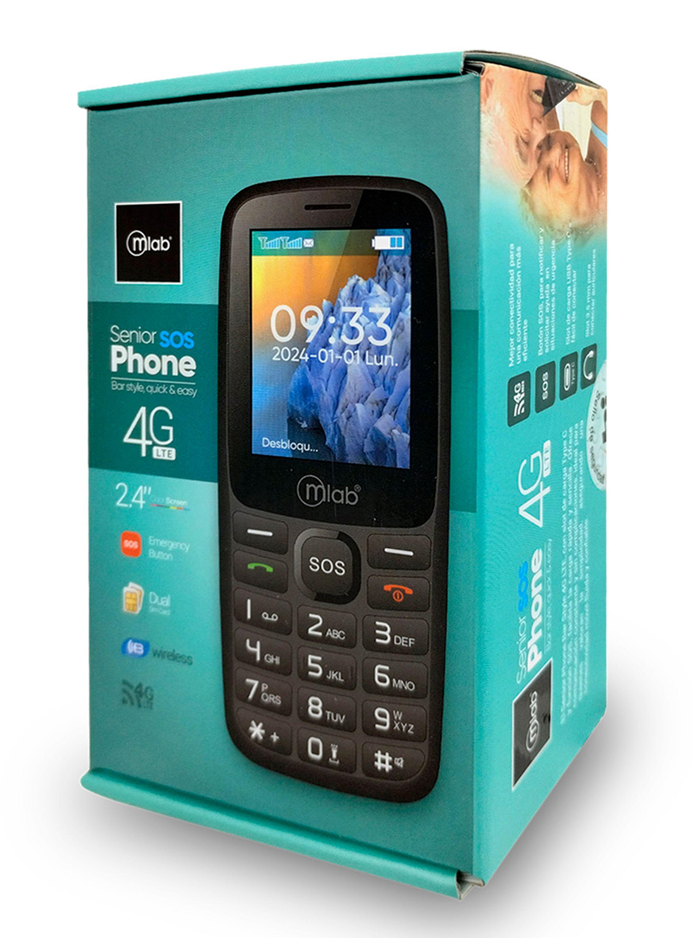 Telefono Celular Adulto Mayor 4G Dual Sim Bar Style 2.4 Pulg-4