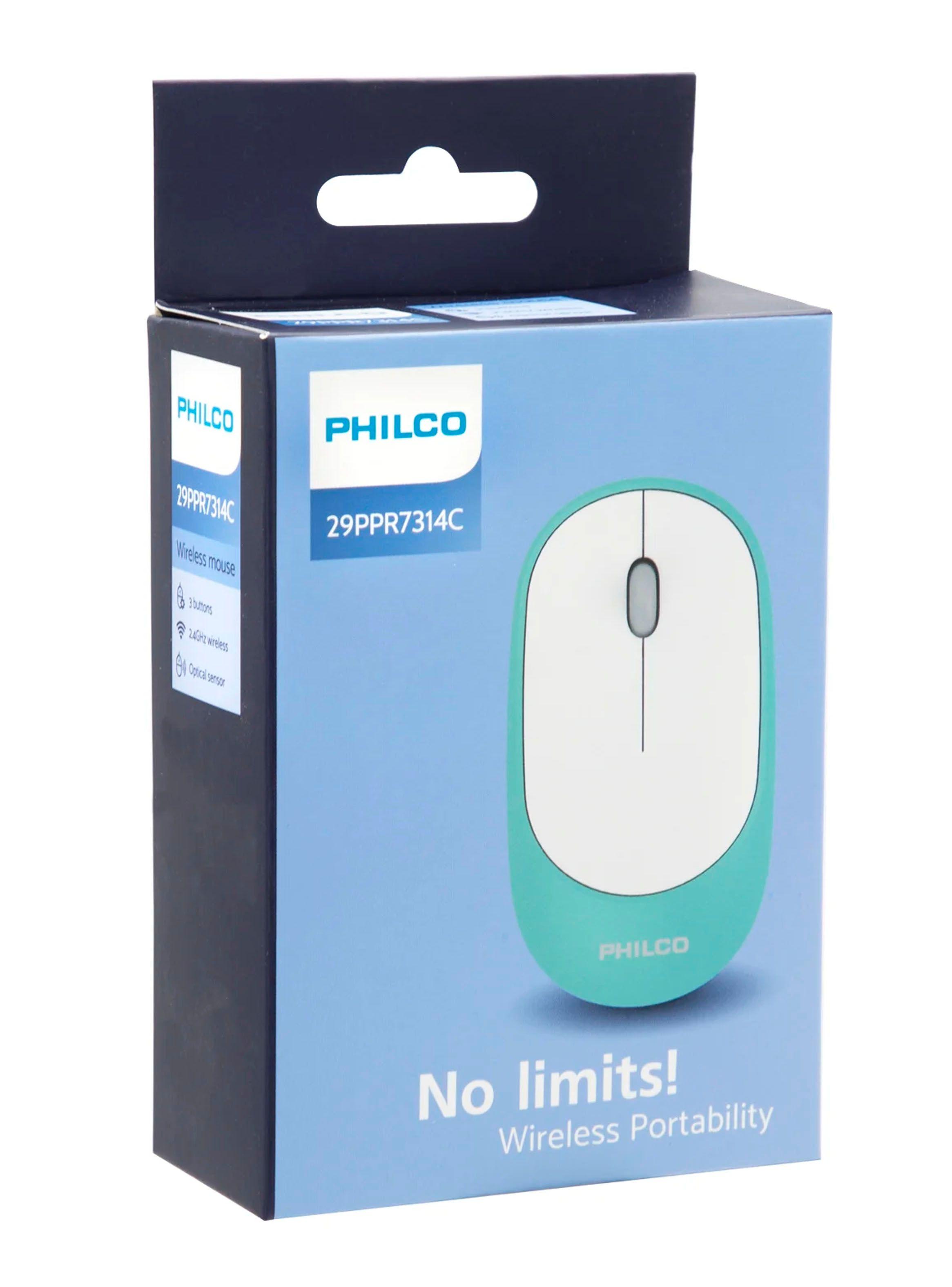 Mouse Philco Inalámbrico USB Modelo SPK7315 Cyan-3