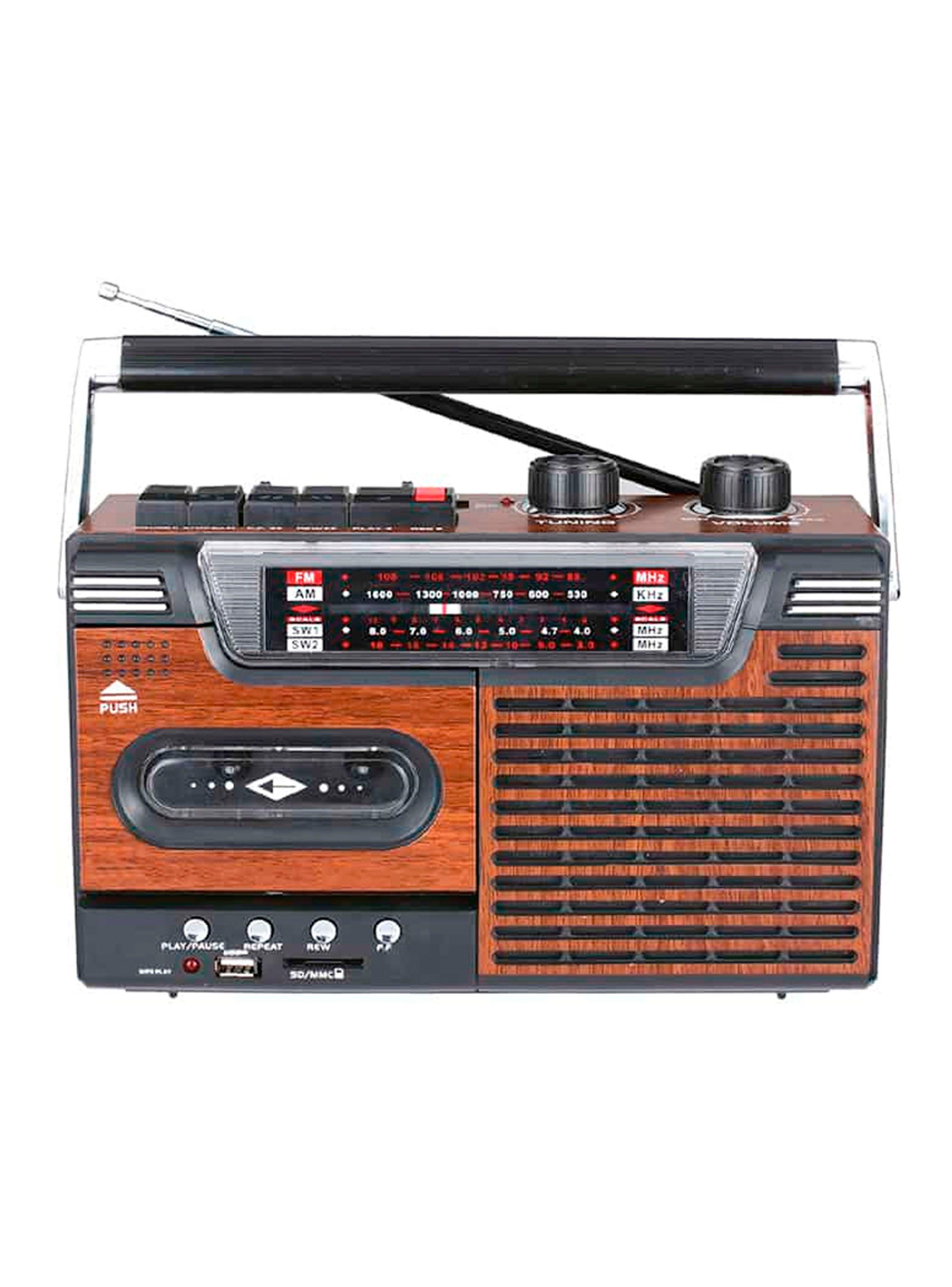 Radio Portail Cassette Vintage Inalámbrico Bluetooth am/fm-2