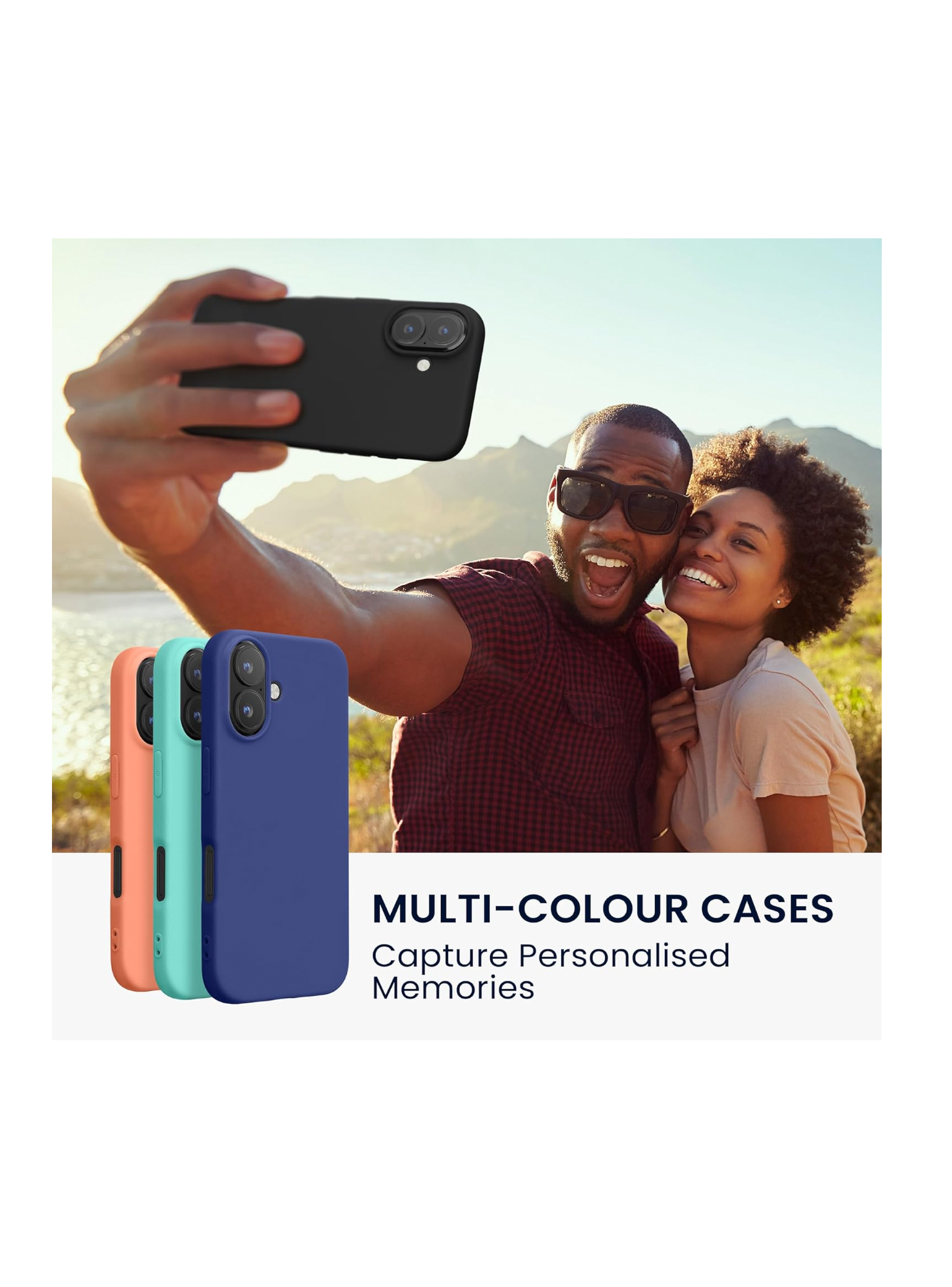 Carcasa Funda Para IPhone 17 Goma Colores-2