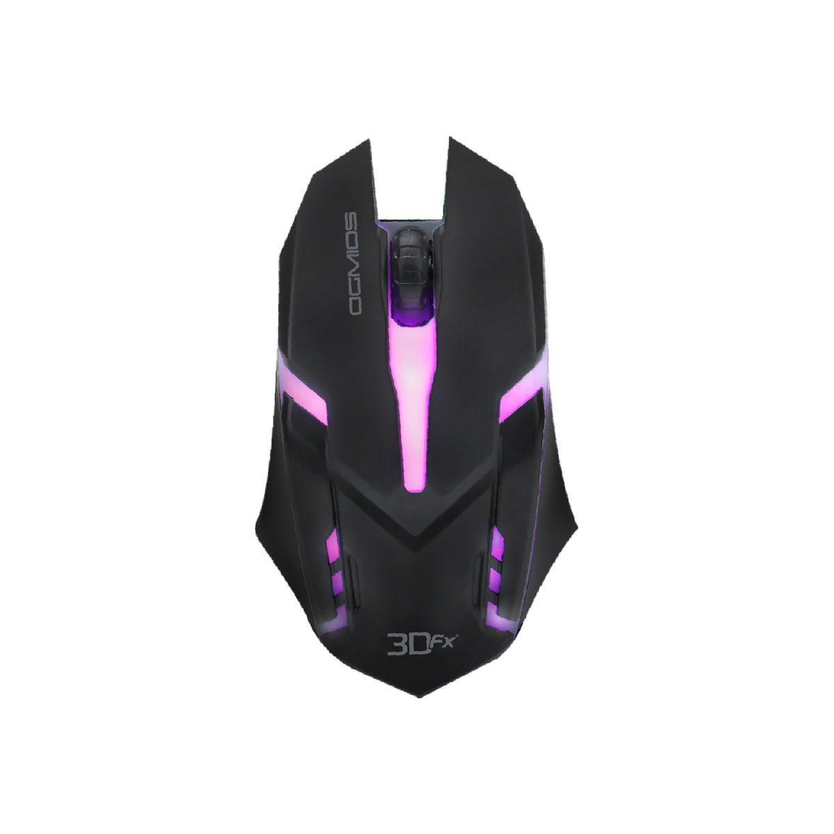 Pack Gamer Teclado + Mouse + Mouse Pad + Audifono Gamer 3DXF-3