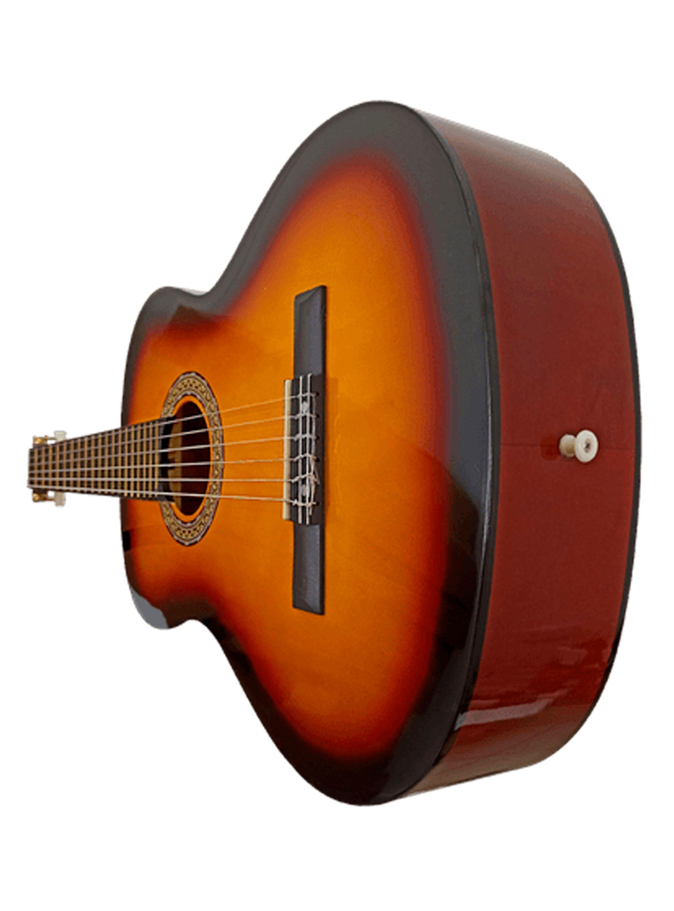 Guitarra Clasica 36 Pulga Hendrix Acabado De Madera Sunburst-3