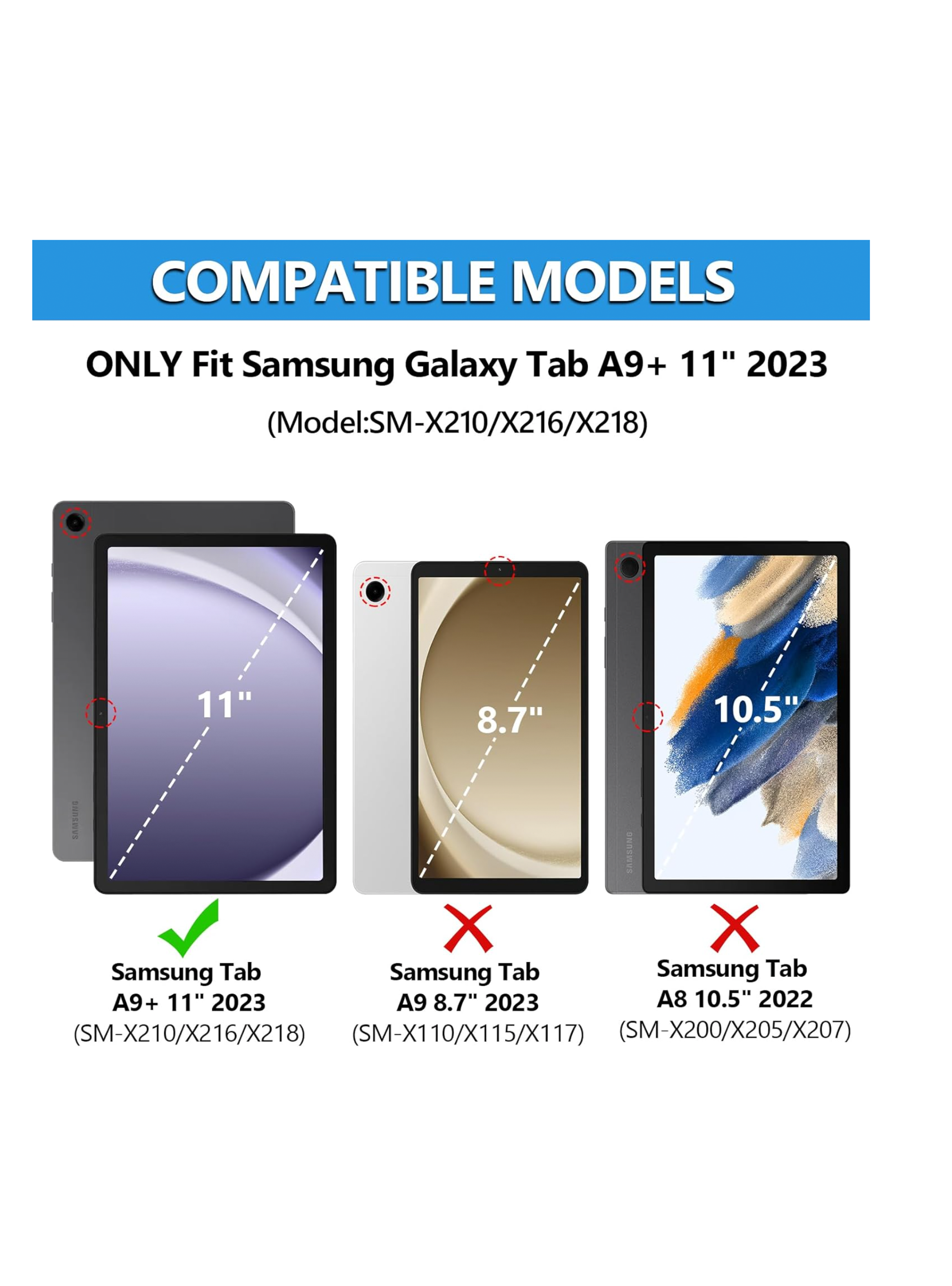Carcasa Niños AntiGolpe EV Para Tab Samsung A9 Plus Colores-2