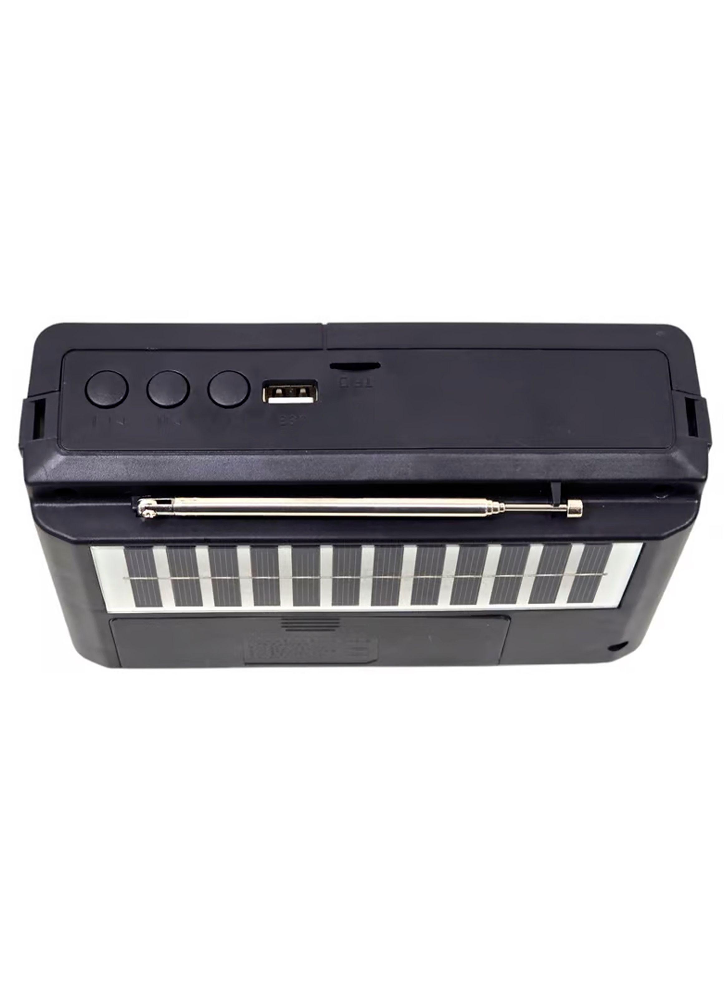 Radio Portatil Am Fm Con Linterna Carga Solar Tecnolab TL636-1