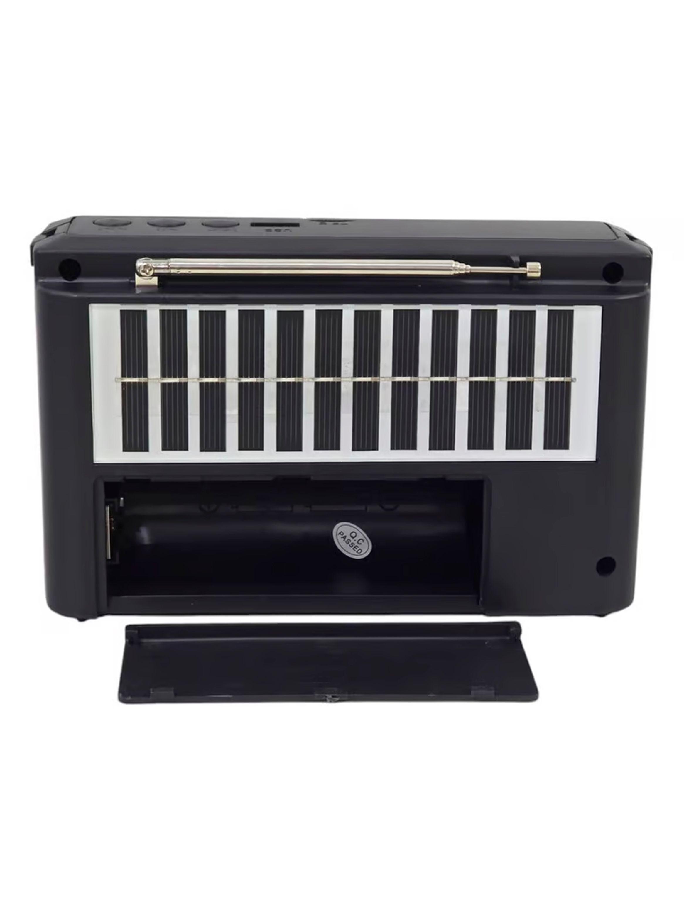 Radio Portatil Am Fm Con Linterna Carga Solar Tecnolab TL636-2