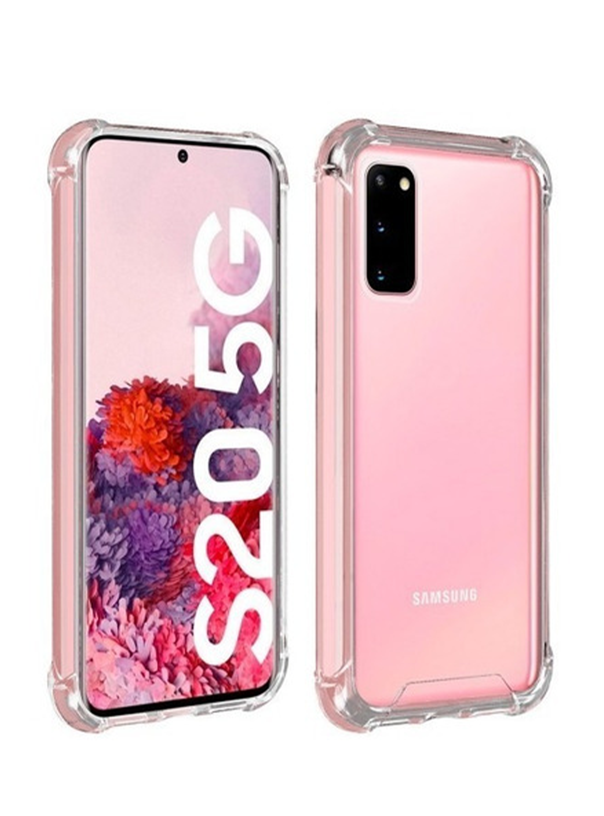 Carcasa Para Samsung S20 5G Transparente Reforzado-0
