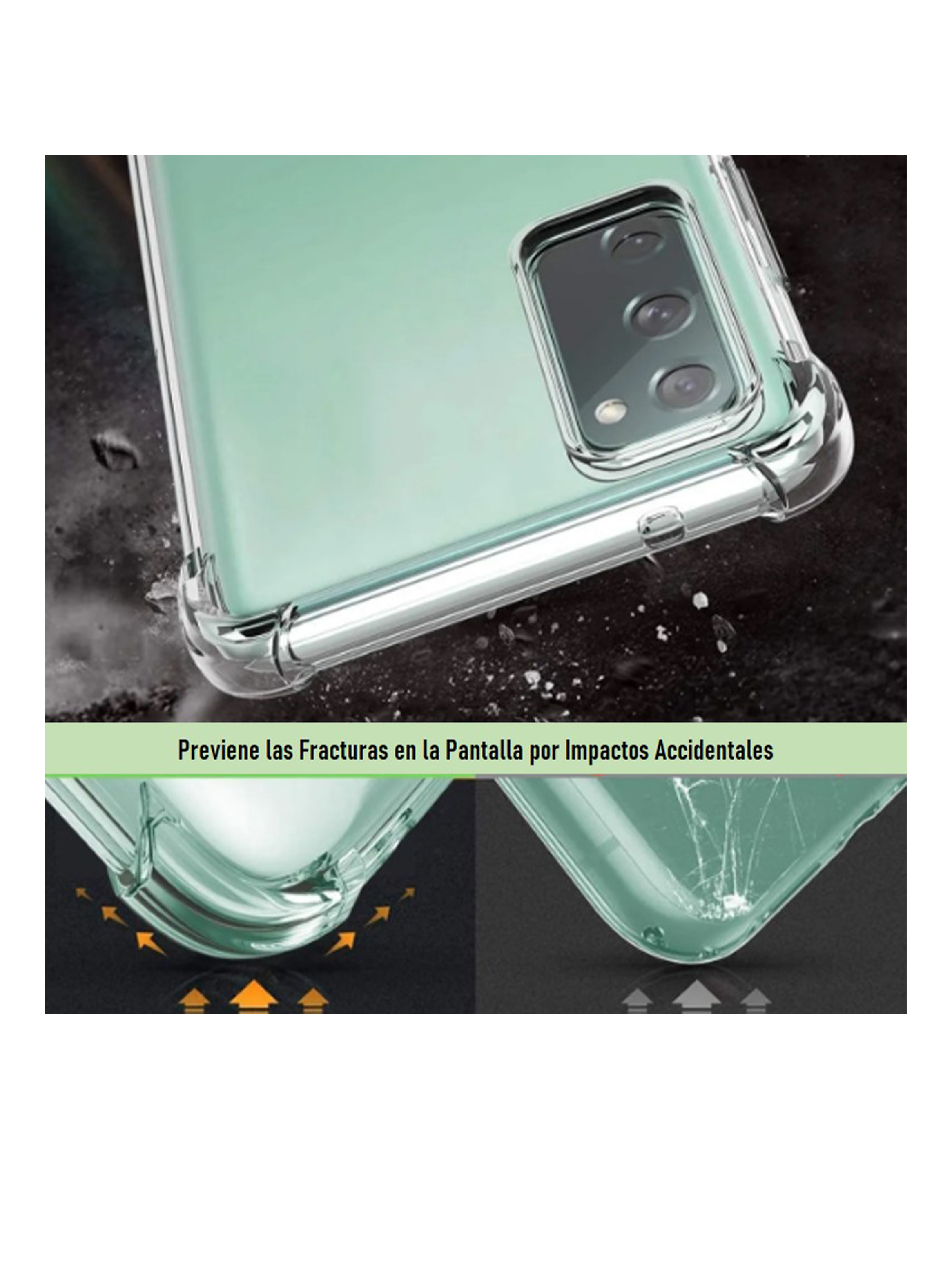 Carcasa Para Samsung S20 5G Transparente Reforzado-1