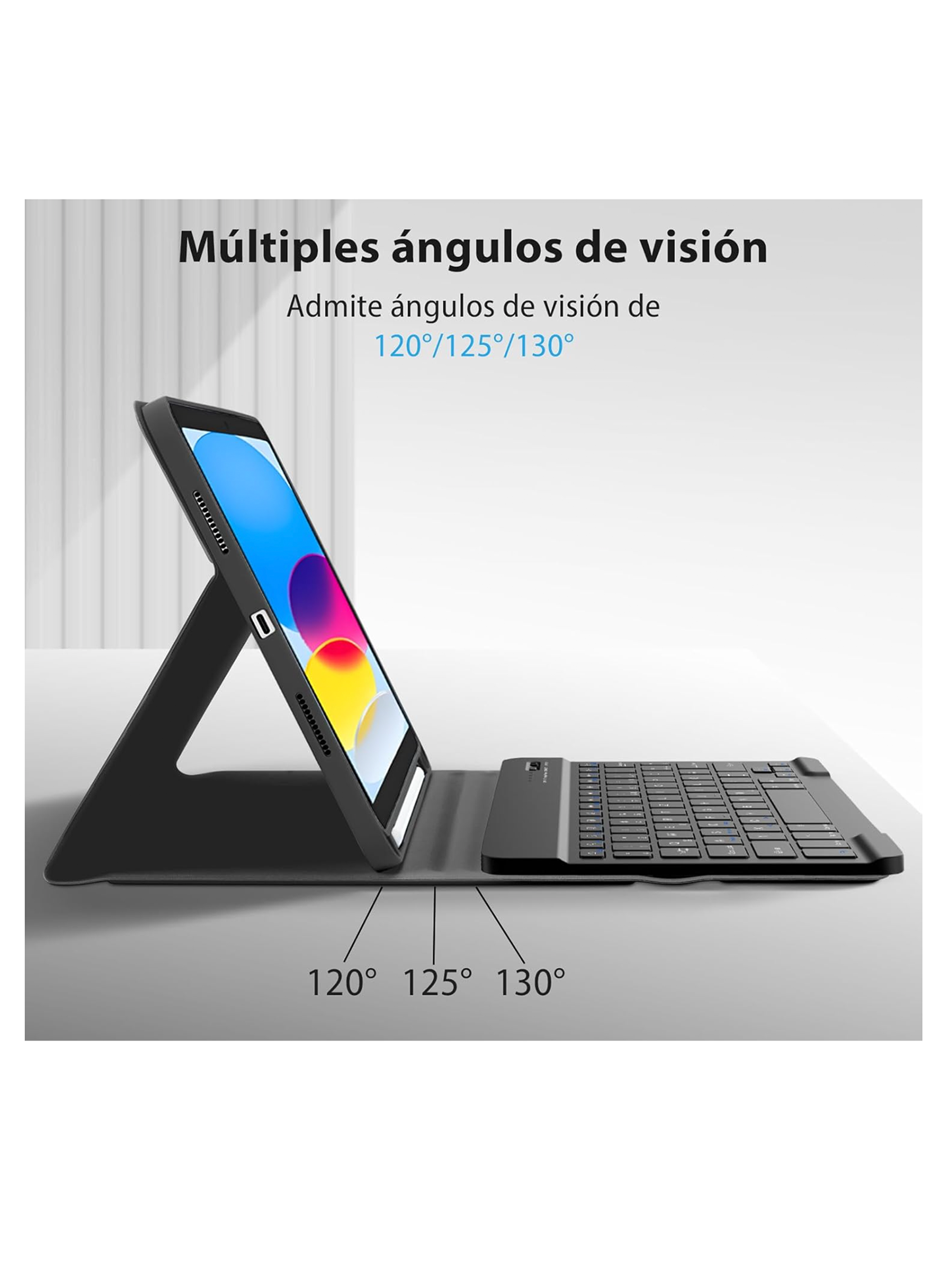 Funda Con Teclado Español Para iPad Air 11 M4 2026 Ranura-1