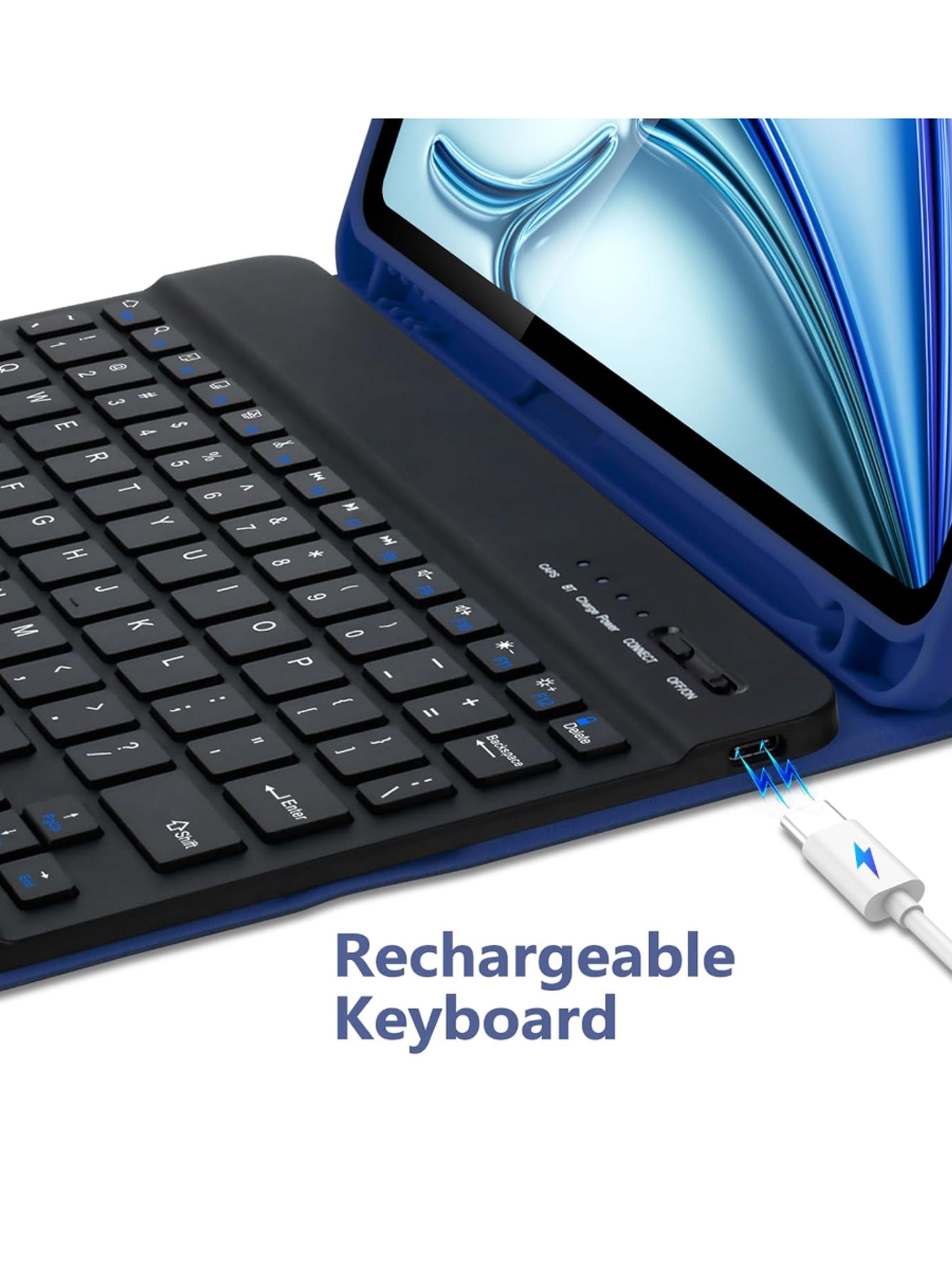 Funda Con Teclado Español Para iPad Air 11 M4 2026 Ranura-2