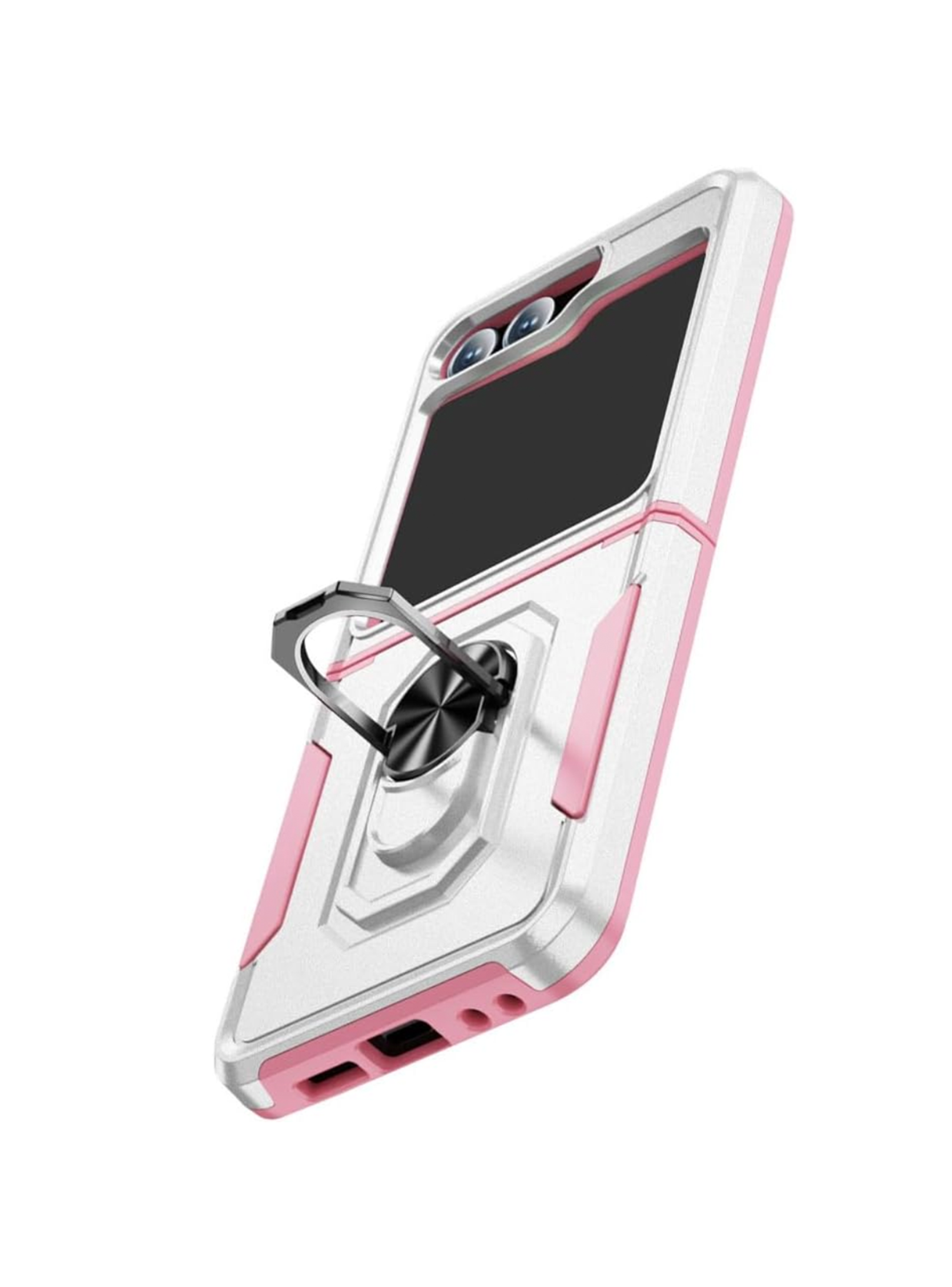 Carcasa Antigolpe Compatible Con Samsung Zflip 7fe 5G Blanco-2