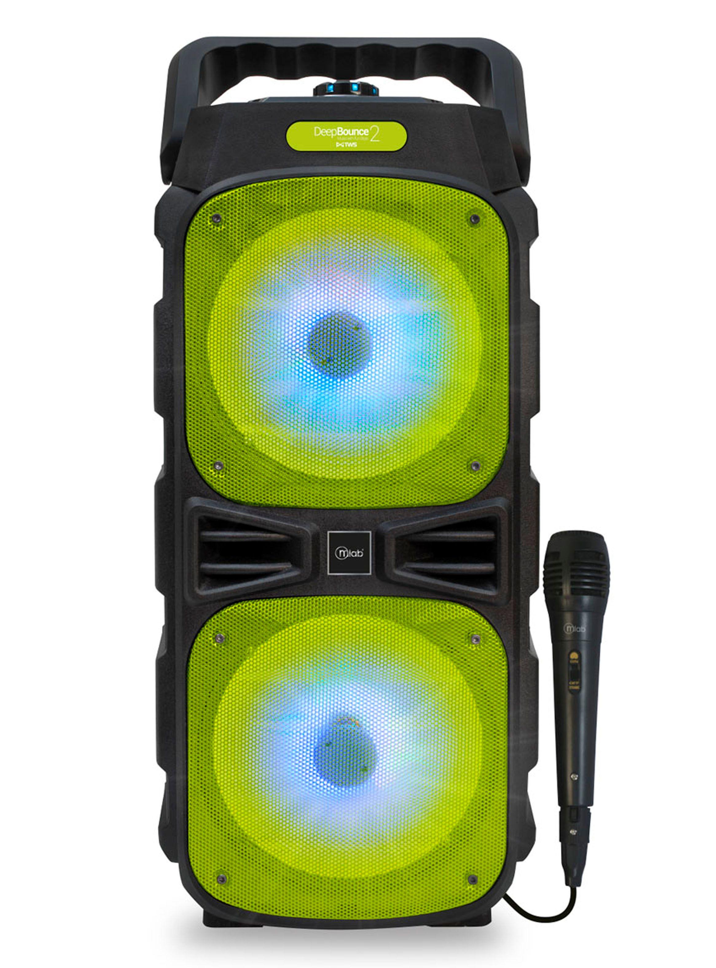 Parlante inalámbrico Bluetooth Portatil Karaoke Microfono-3