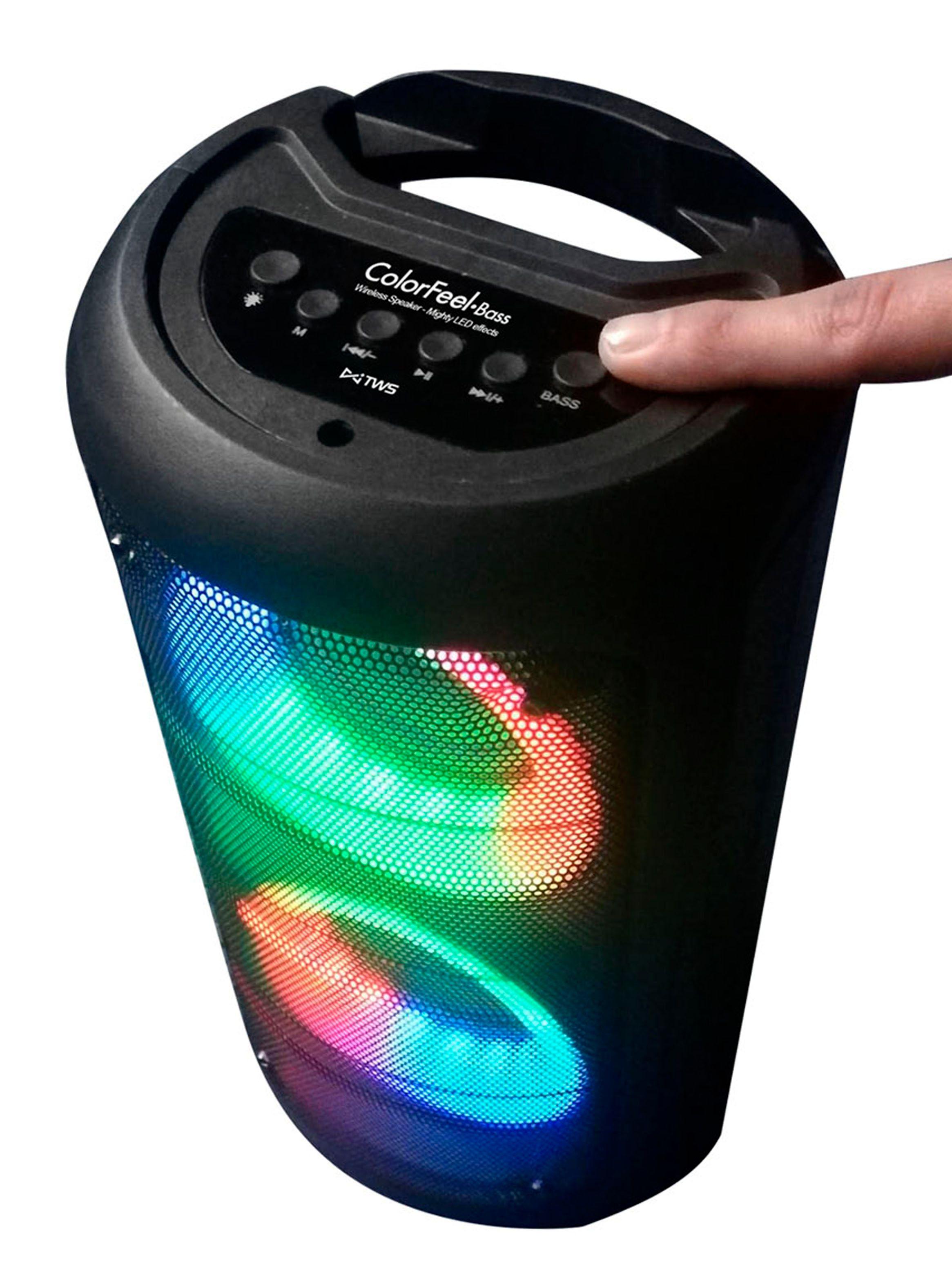Parlante Color Feel Bass Karaoke TWS 2000W 9101-1