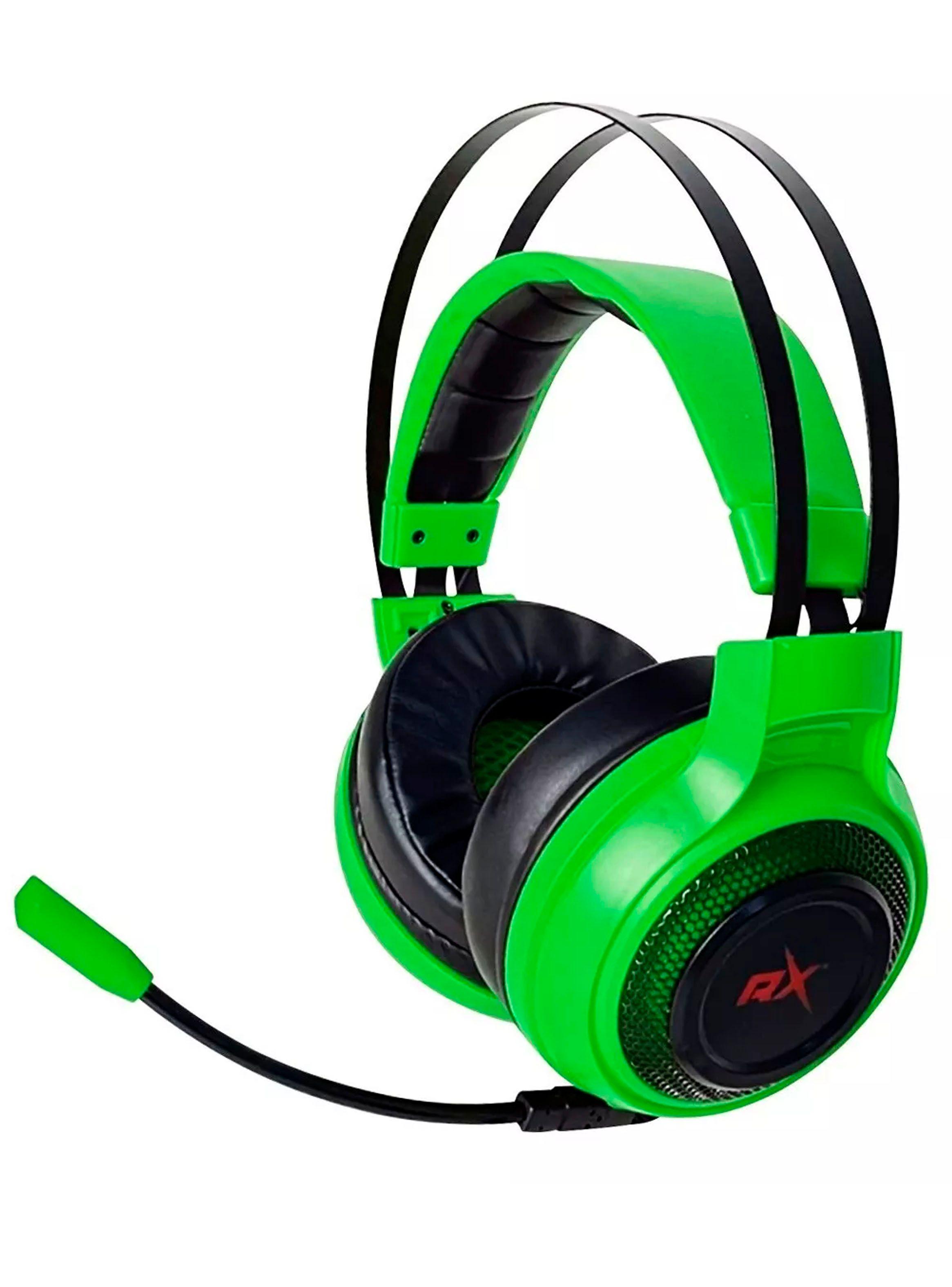 Audífono Micrófono Gamer Pro Verde Reptilex Para PC/Play4-0