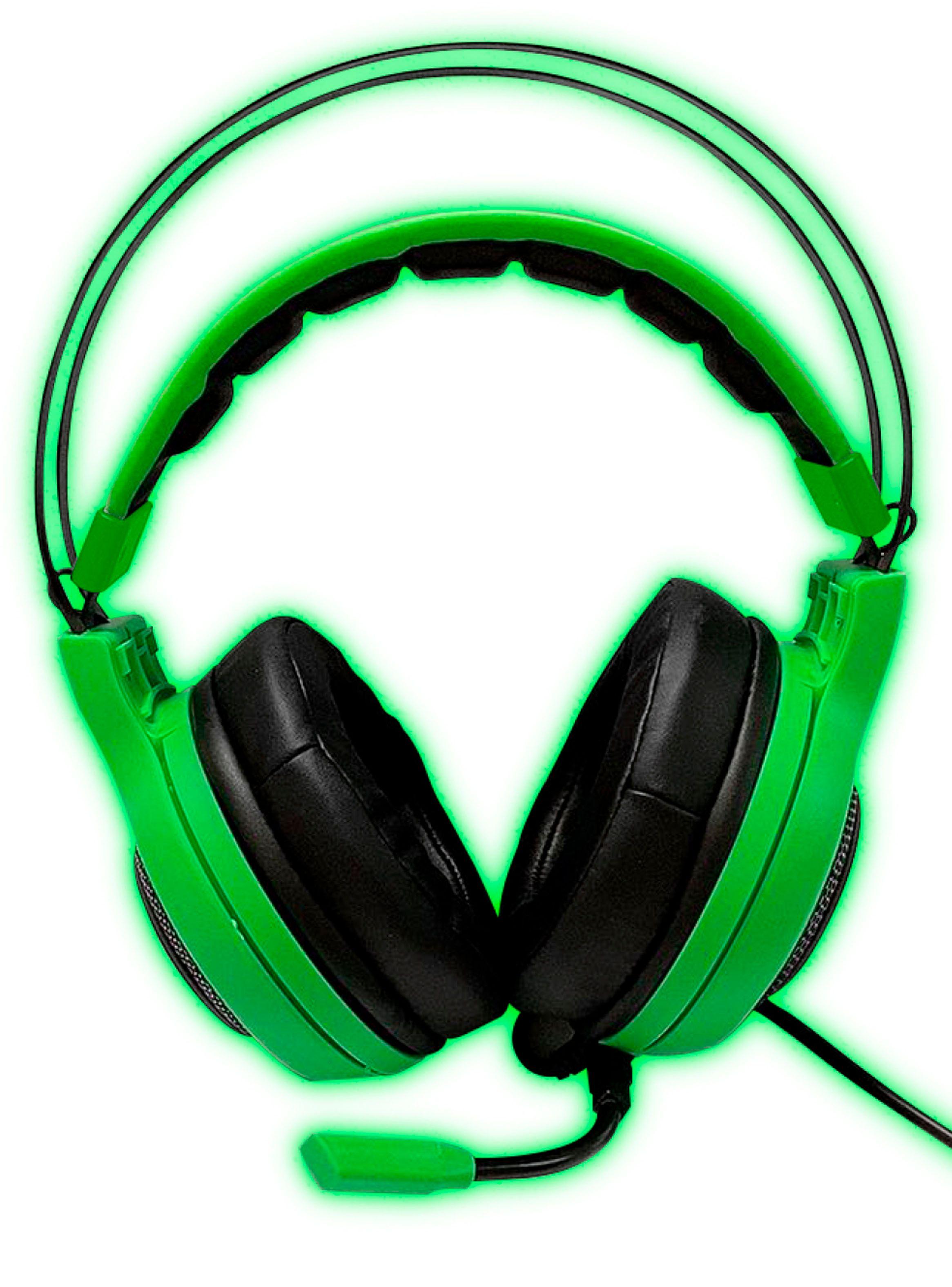 Audífono Micrófono Gamer Pro Verde Reptilex Para PC/Play4-1