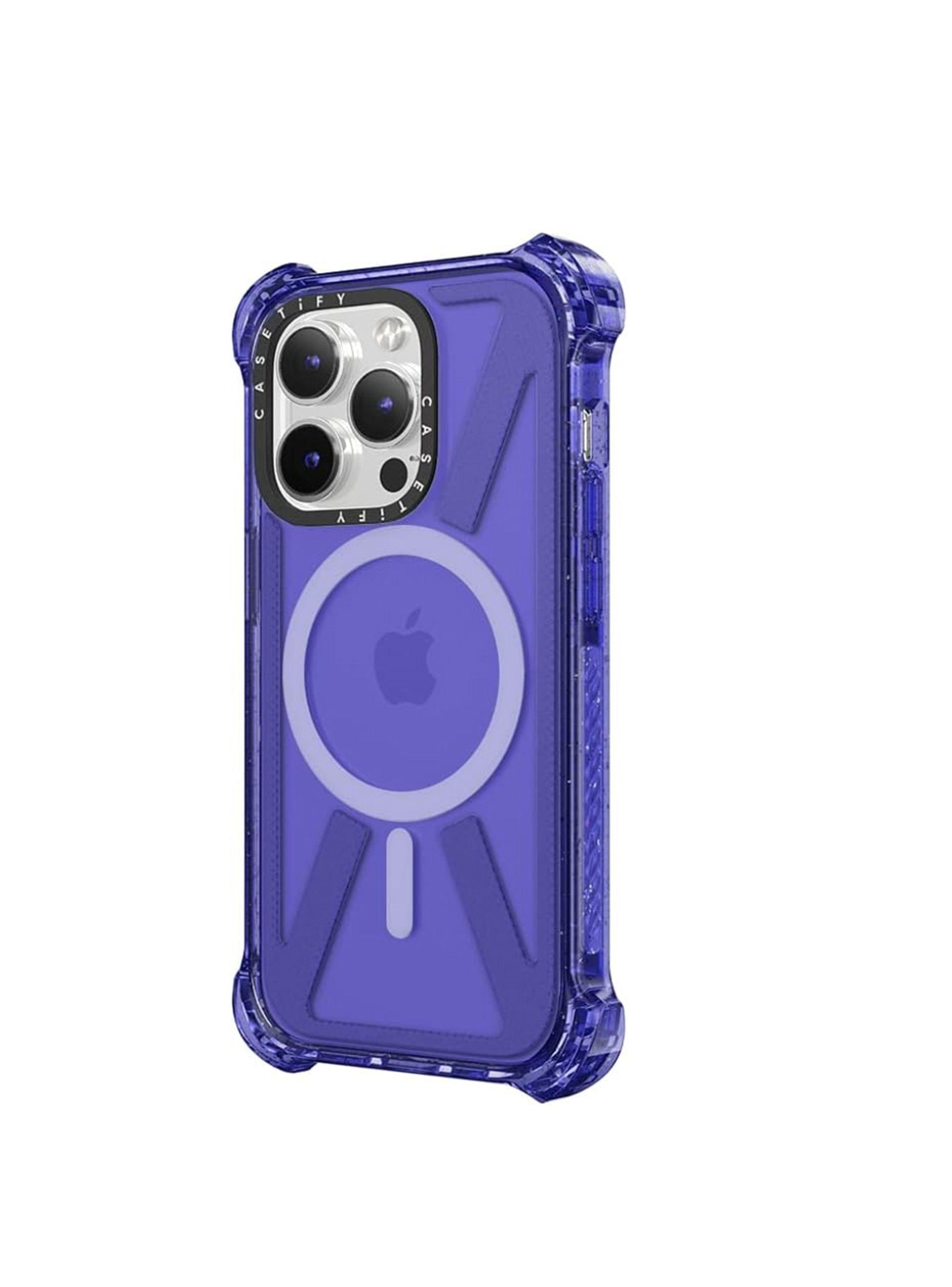 Carcasa Tipo Casetify Para iPhone 13 14 Morado-1