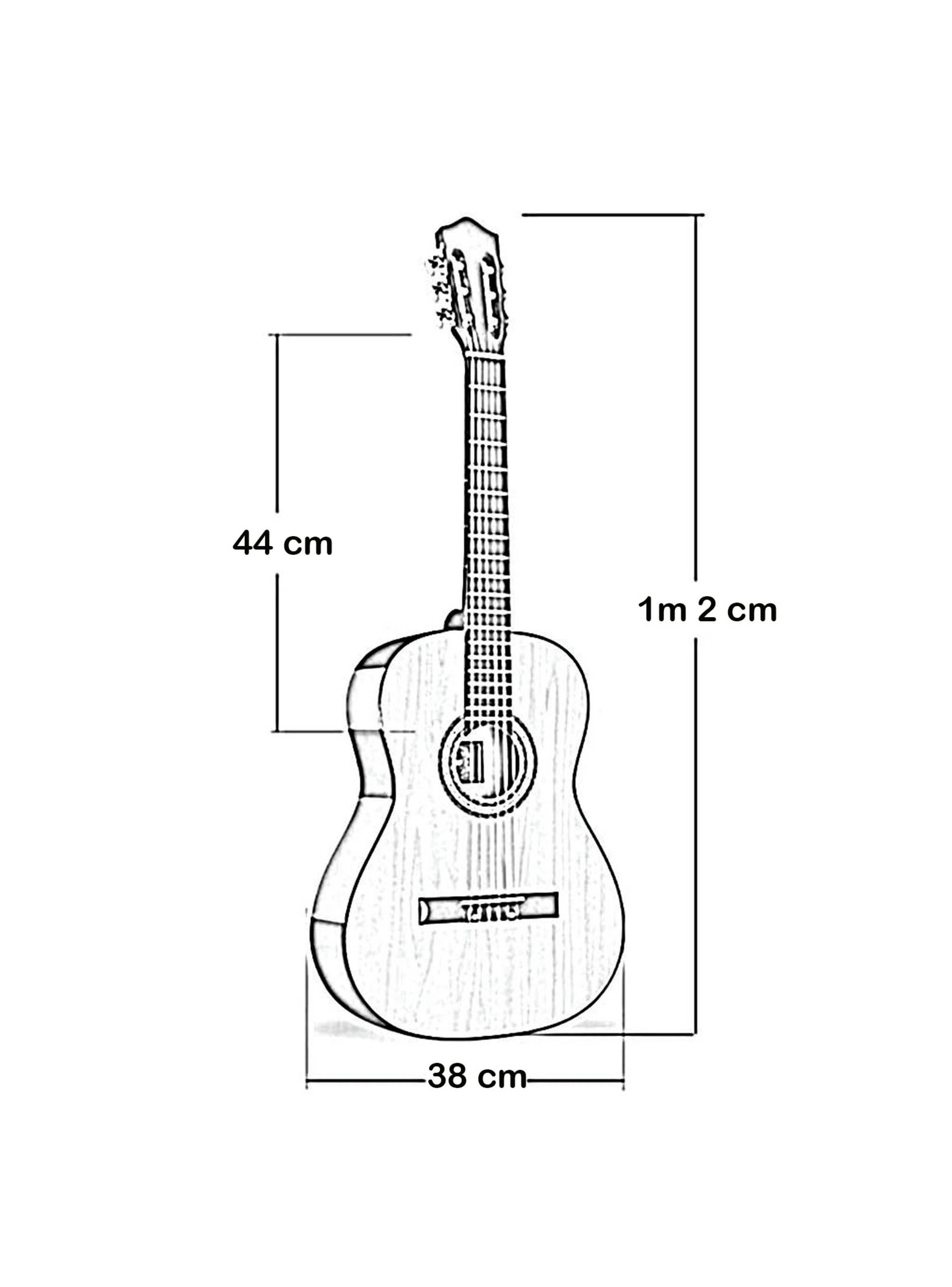 Guitarra Acústica 39 Pulgadas + Funda Grande Hendrix-2