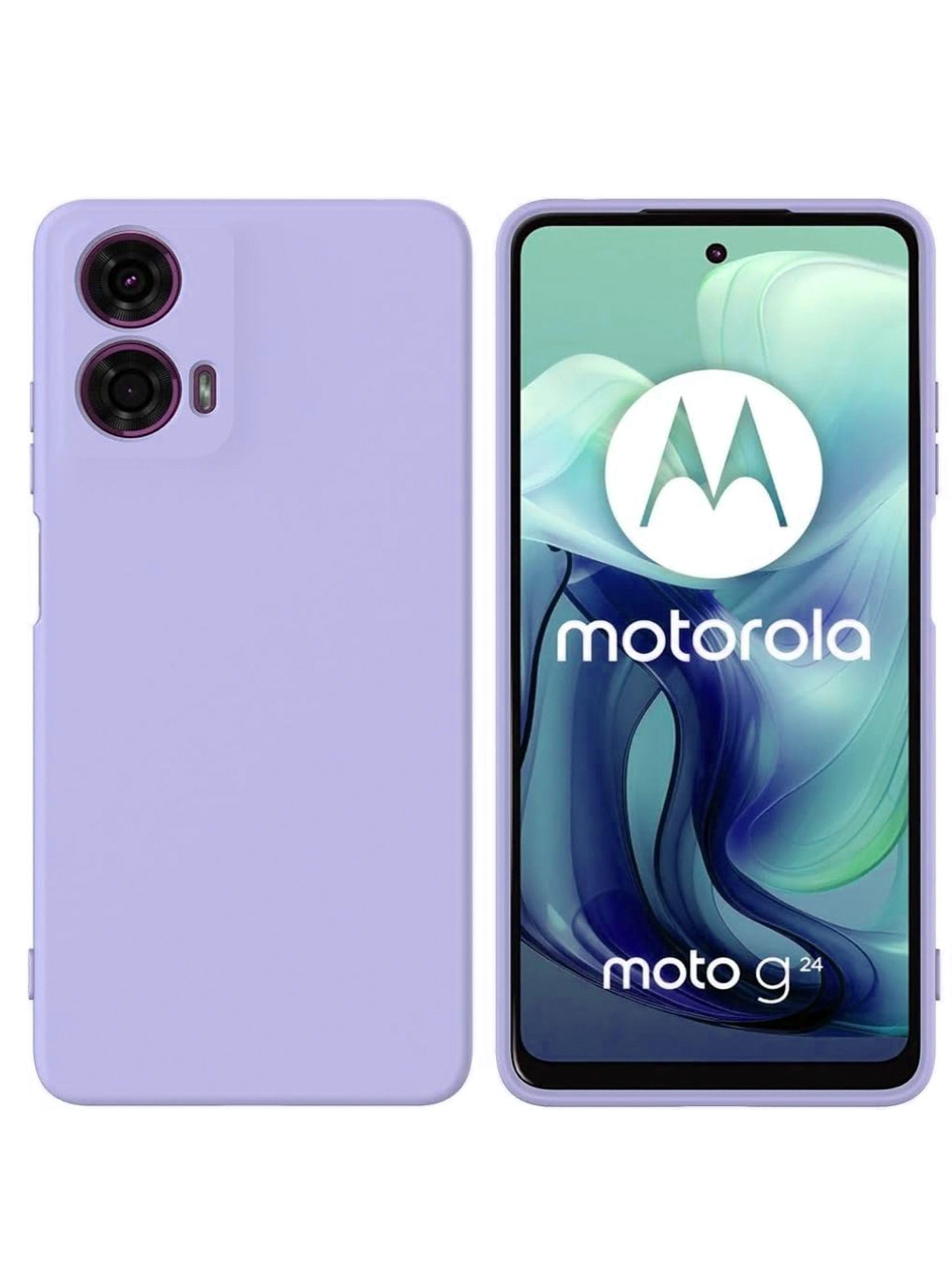 Carcasa Para Motorola G24 Power Goma Lila-0