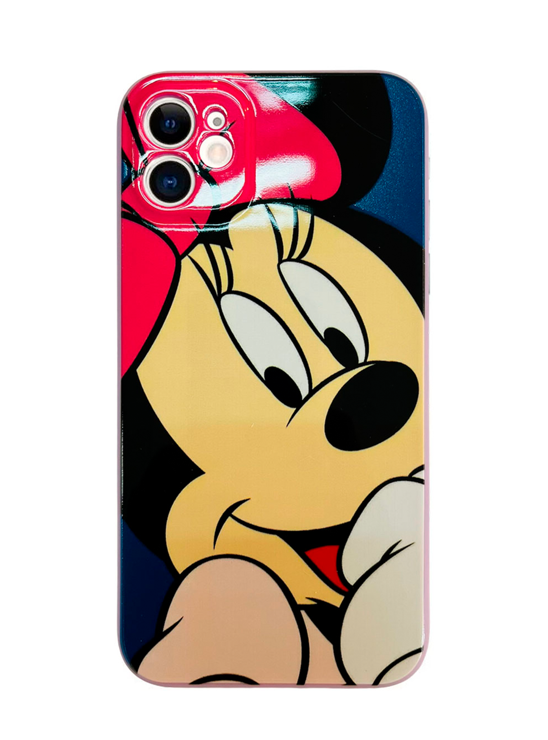 Carcasa Para iPhone 11 Diseño Disney Minnie Fucsia-0