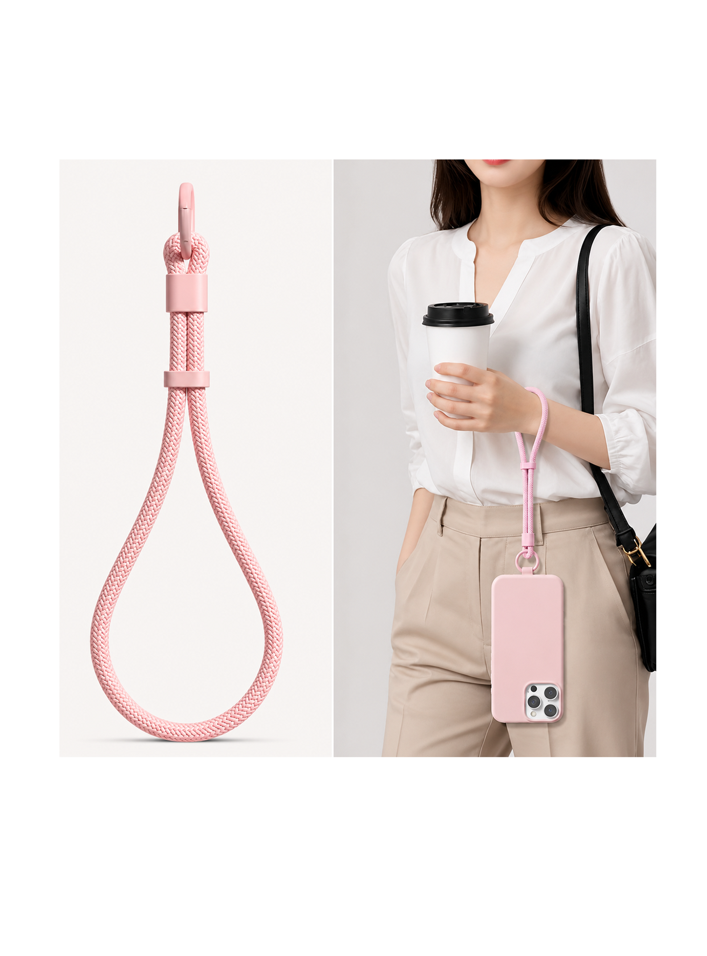 Strap Colgante Para Celular Cordon Universal Rosado-3