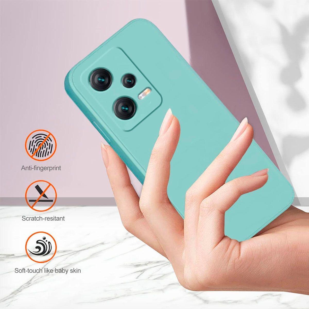 Carcasa Para Xiaomi Redmi Note 12 5G Goma Turquesa-1