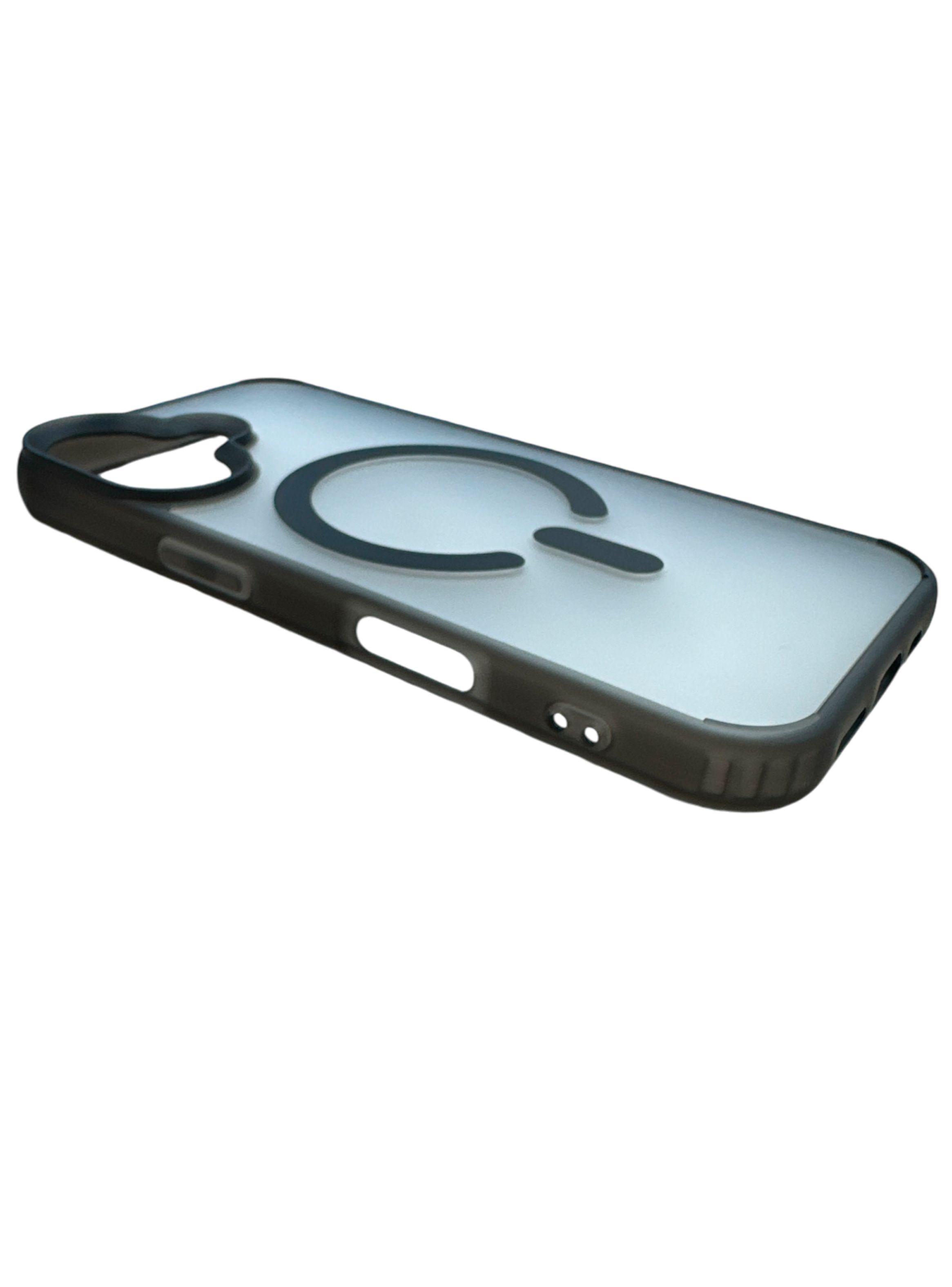 Carcasa Para iPhone 16 Matte Magsafe Negro-2