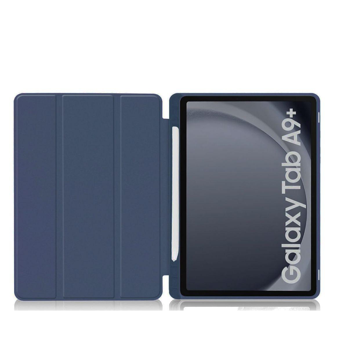 Funda Smart Cover Para Tablet Samsung A9+ Plus Azul-2