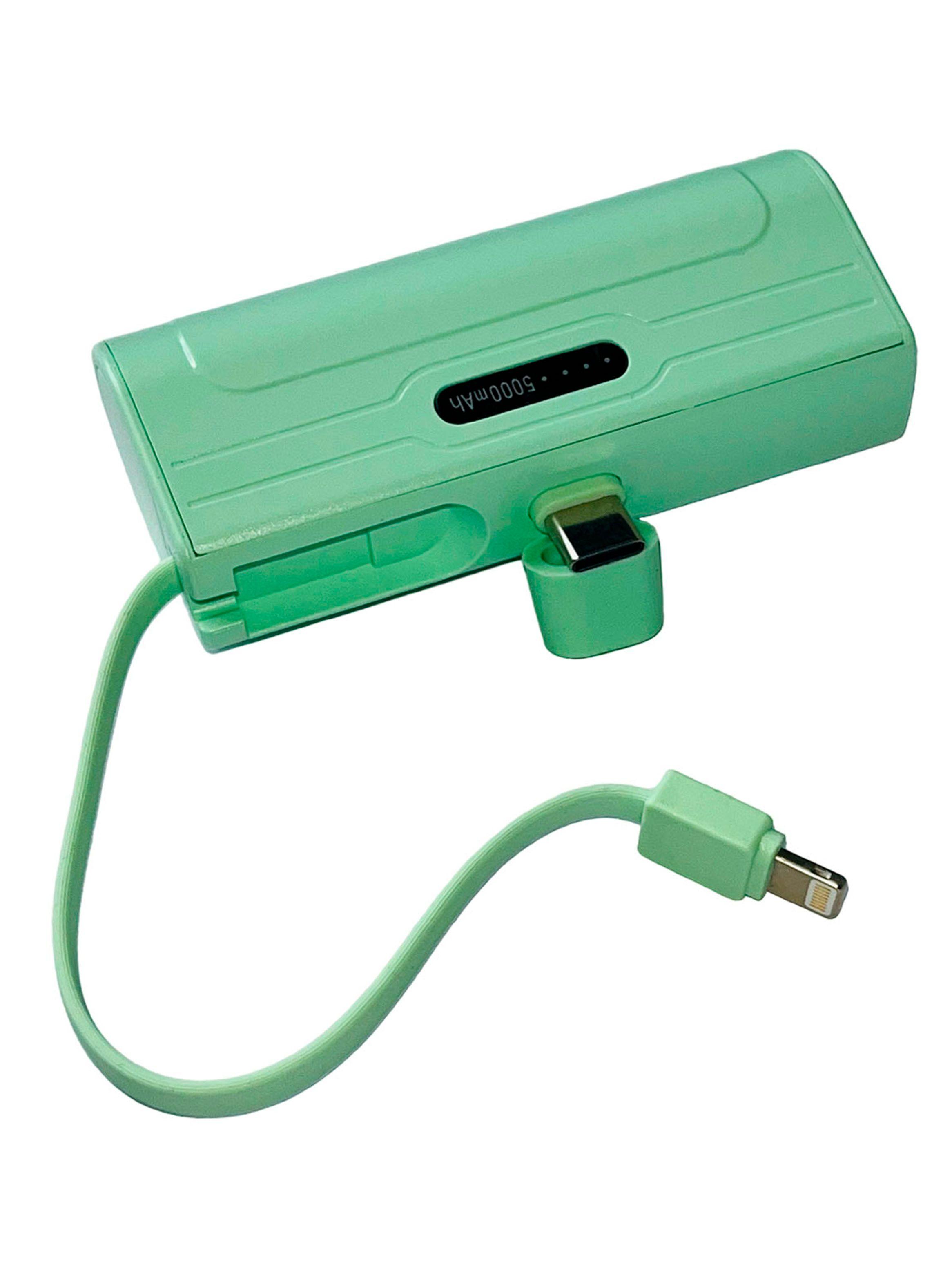 Bateria Externa Power Bank Carga Rapida 5000mah MG-G89 Verde-1