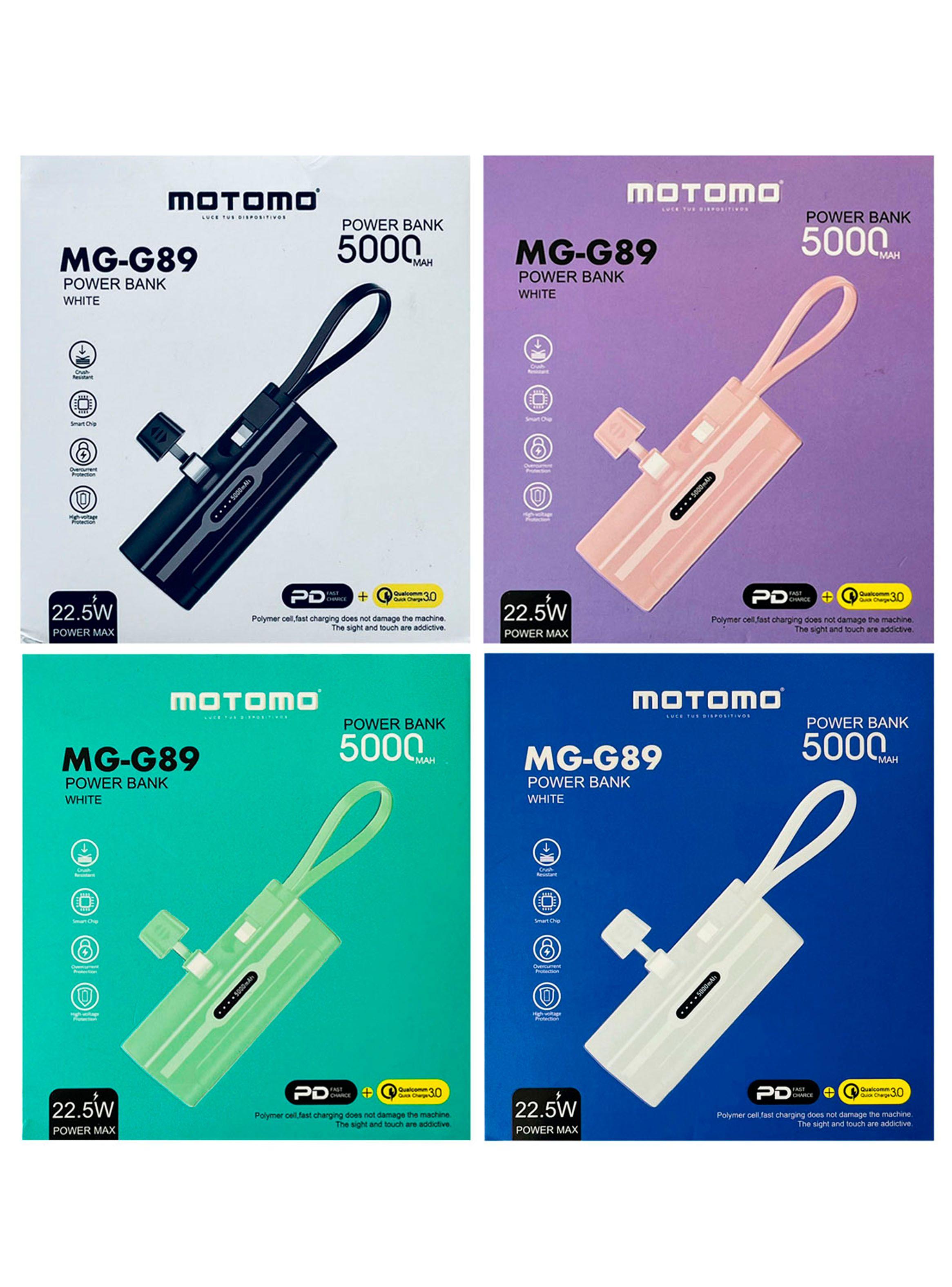 Bateria Externa Power Bank Carga Rapida 5000mah MG-G89 Verde-4