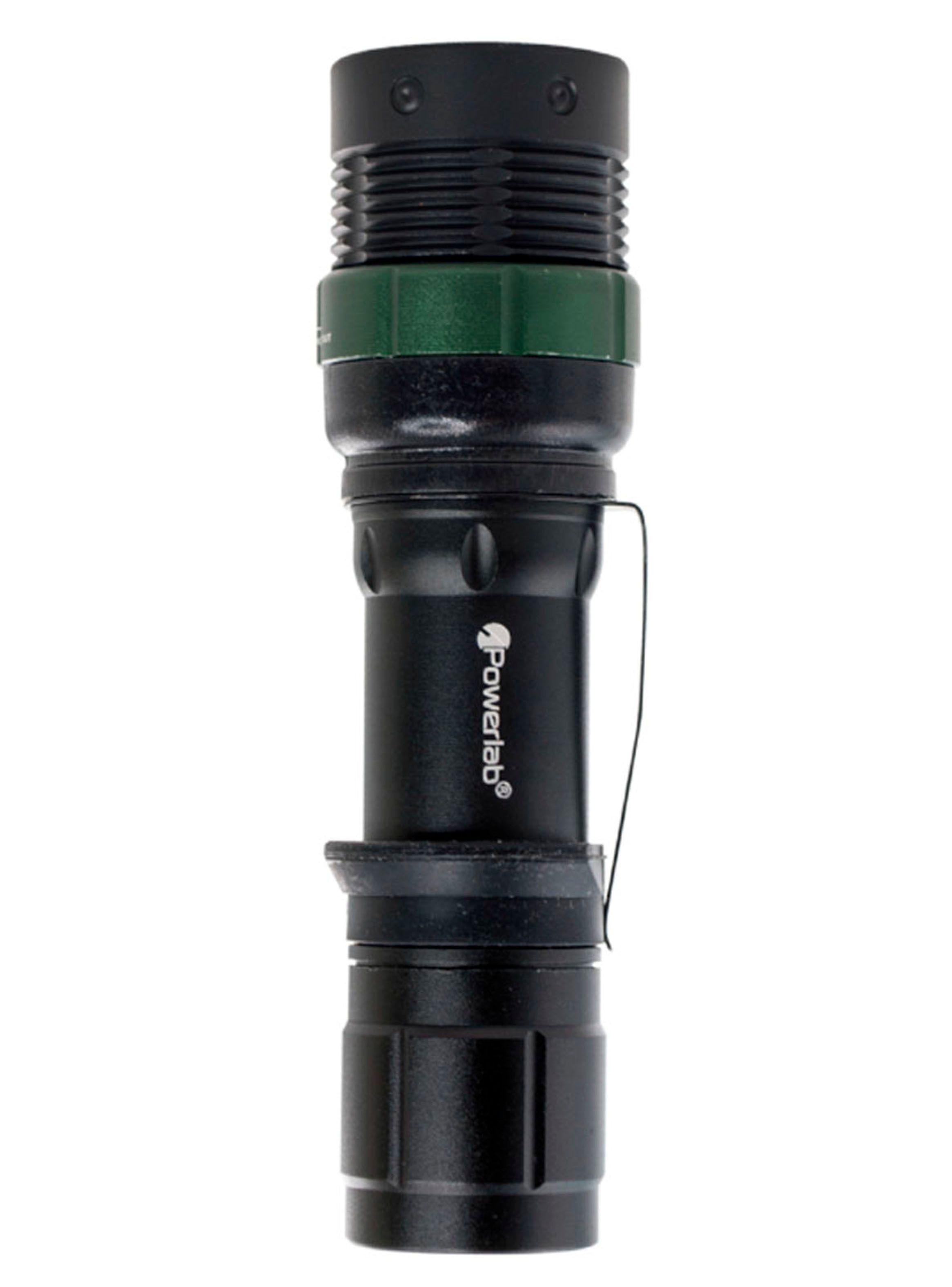 Linterna Powerlab Led Tactica Zoom 1000 Lm Luz Verde 8506-1